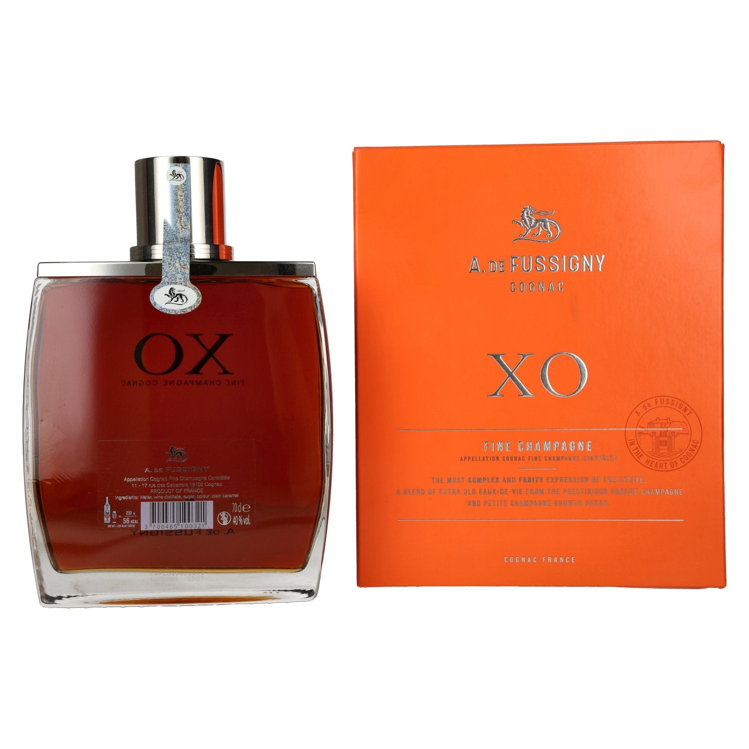 A. de Fussigny XO Fine Champagne Cognac 40% Vol. 0,7l in Geschenkbox