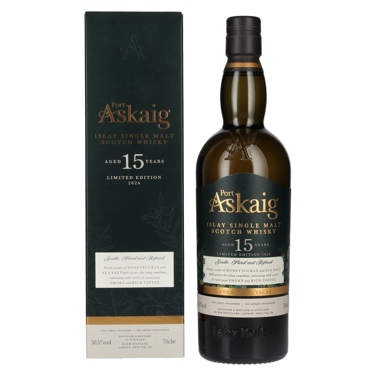 Port Askaig Islay 15 Years Old Islay Single Malt Limited Edition 2024 50,5% vol. 0,7 l in geschenkverpakking