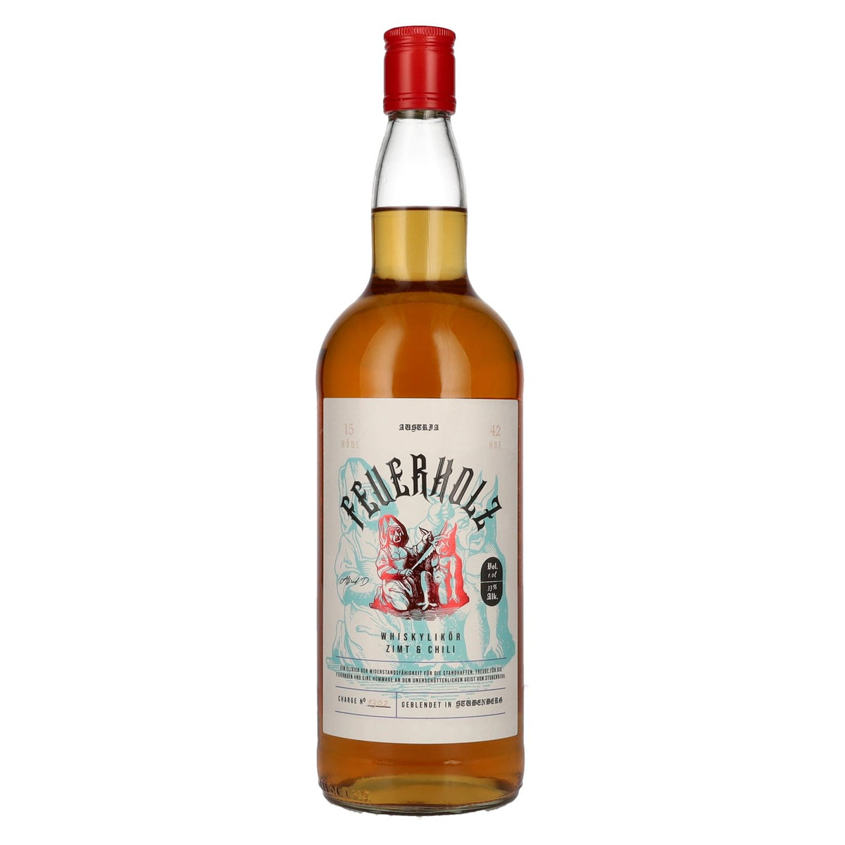 Hödl Hof FEUERHOLZ Liqueur de whisky 33 % vol. 1 l