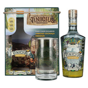 VINICIUS Premium Cachaca Prata 42% Vol. 0,7l in Geschenkbox mit Glas