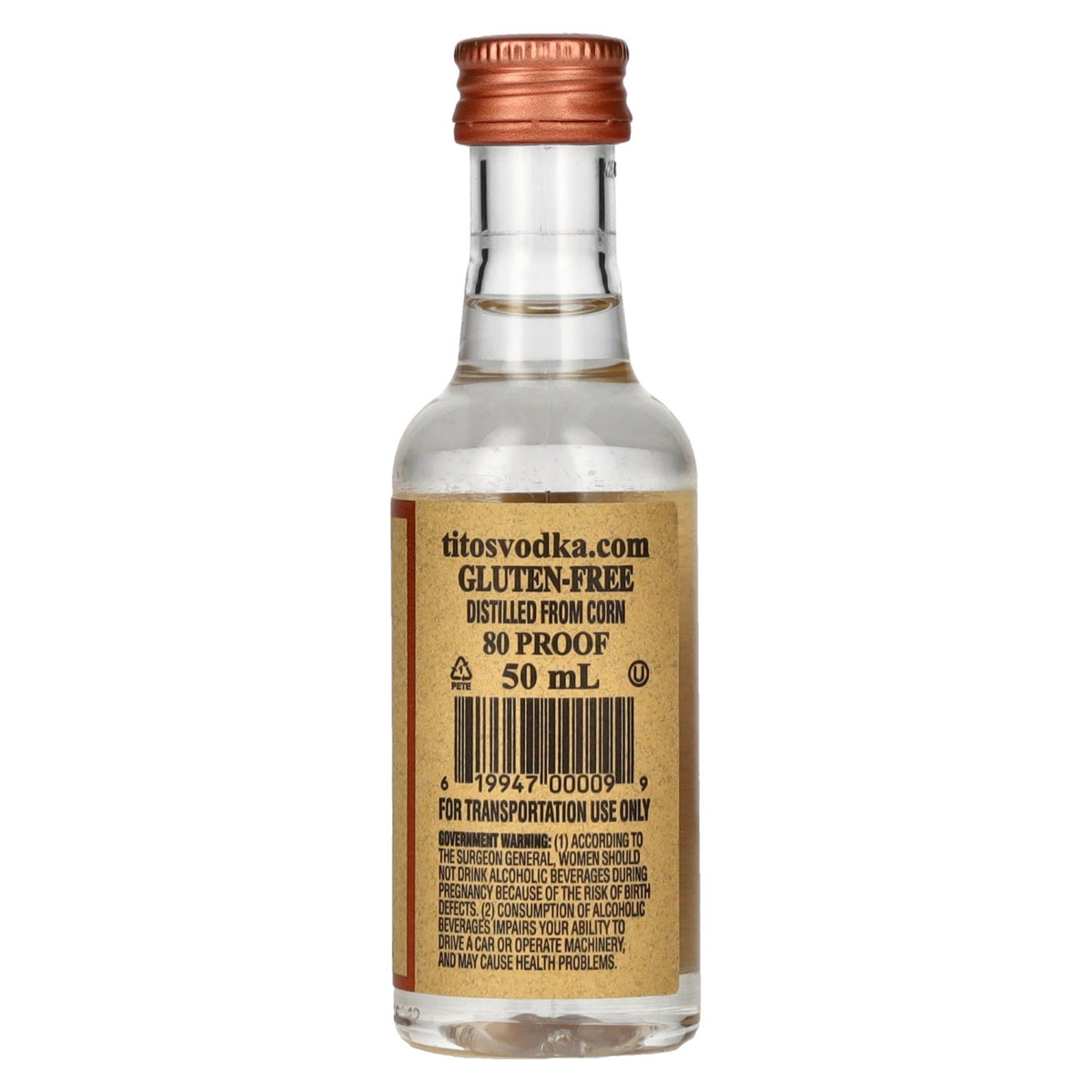 Tito's Handmade Vodka 40% ABV 0.05 l PET