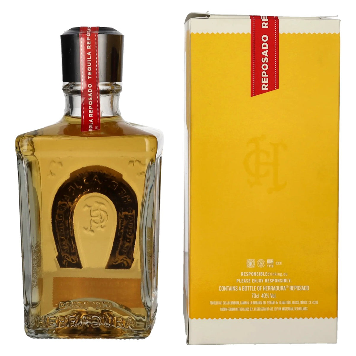 Herradura Tequila REPOSADO 100 % d'agave, 40 % vol., 0,7 l, dans un coffret cadeau