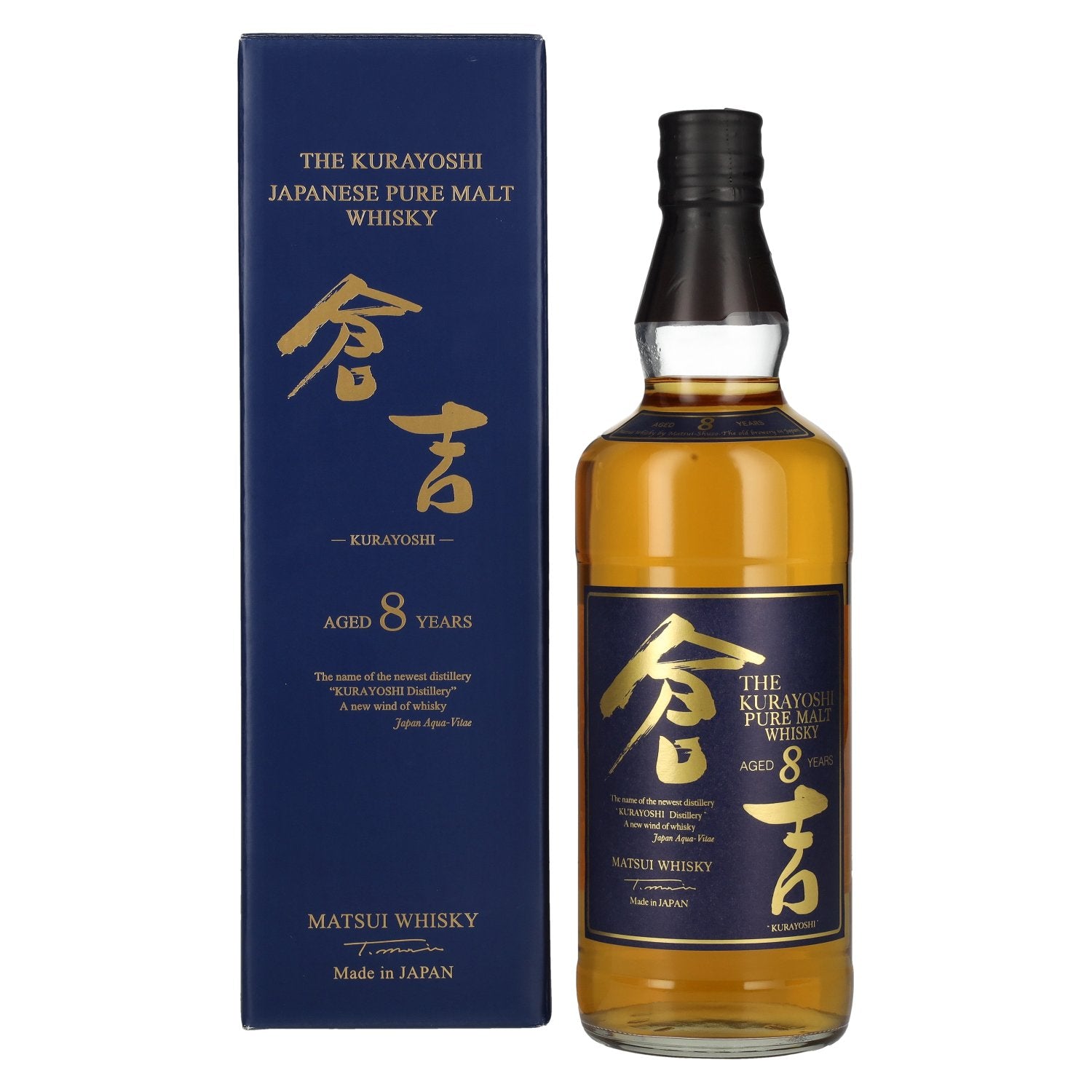 Matsui Whisky THE KURAYOSHI 8 Years Old Pure Malt Whisky 43% Vol. 0,7l in gift box