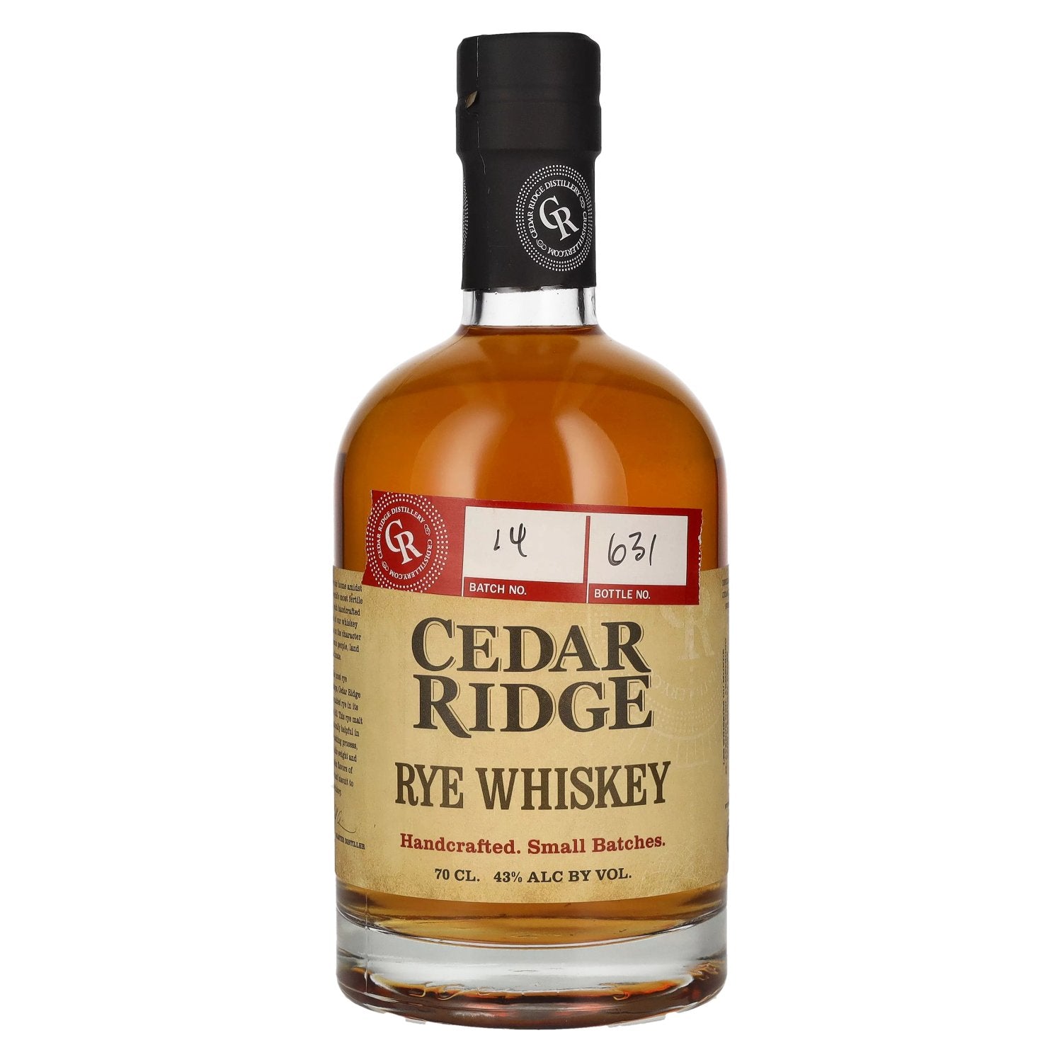 Cedar Ridge Whiskey 43% Vol. 0,7l