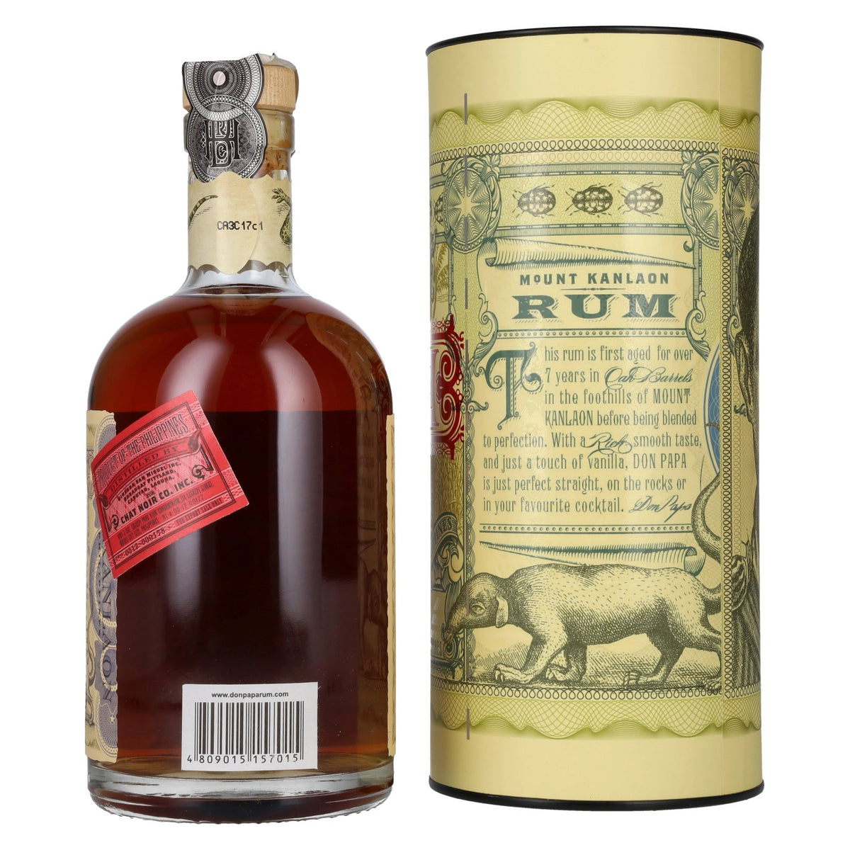 Don Papa 7 Years Old Small Batch Rum - Old Edition 40% Vol. 0,7l in gift box