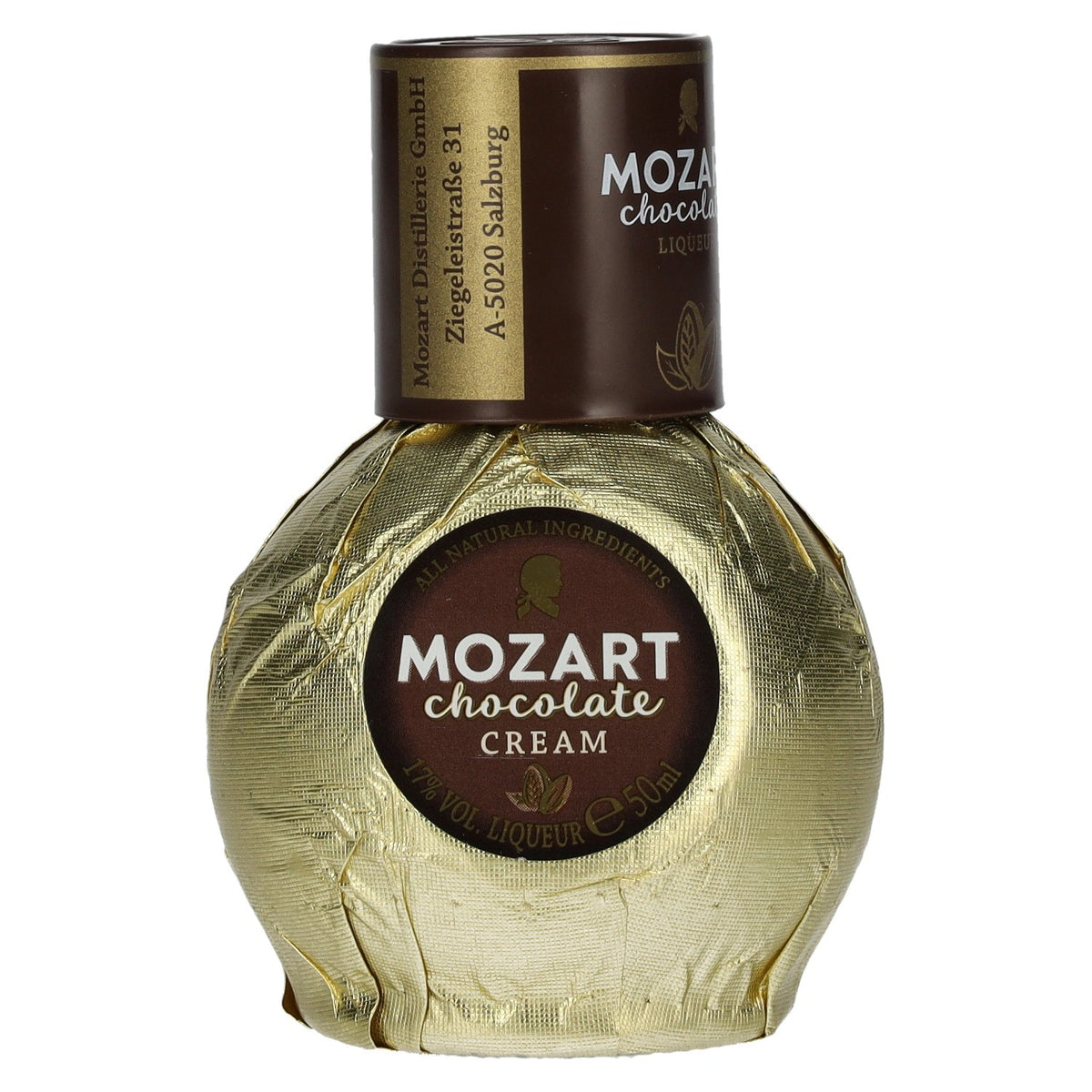 Liqueur à la crème Mozart Chocolate Cream Gold, 17 % vol., 0,05 l