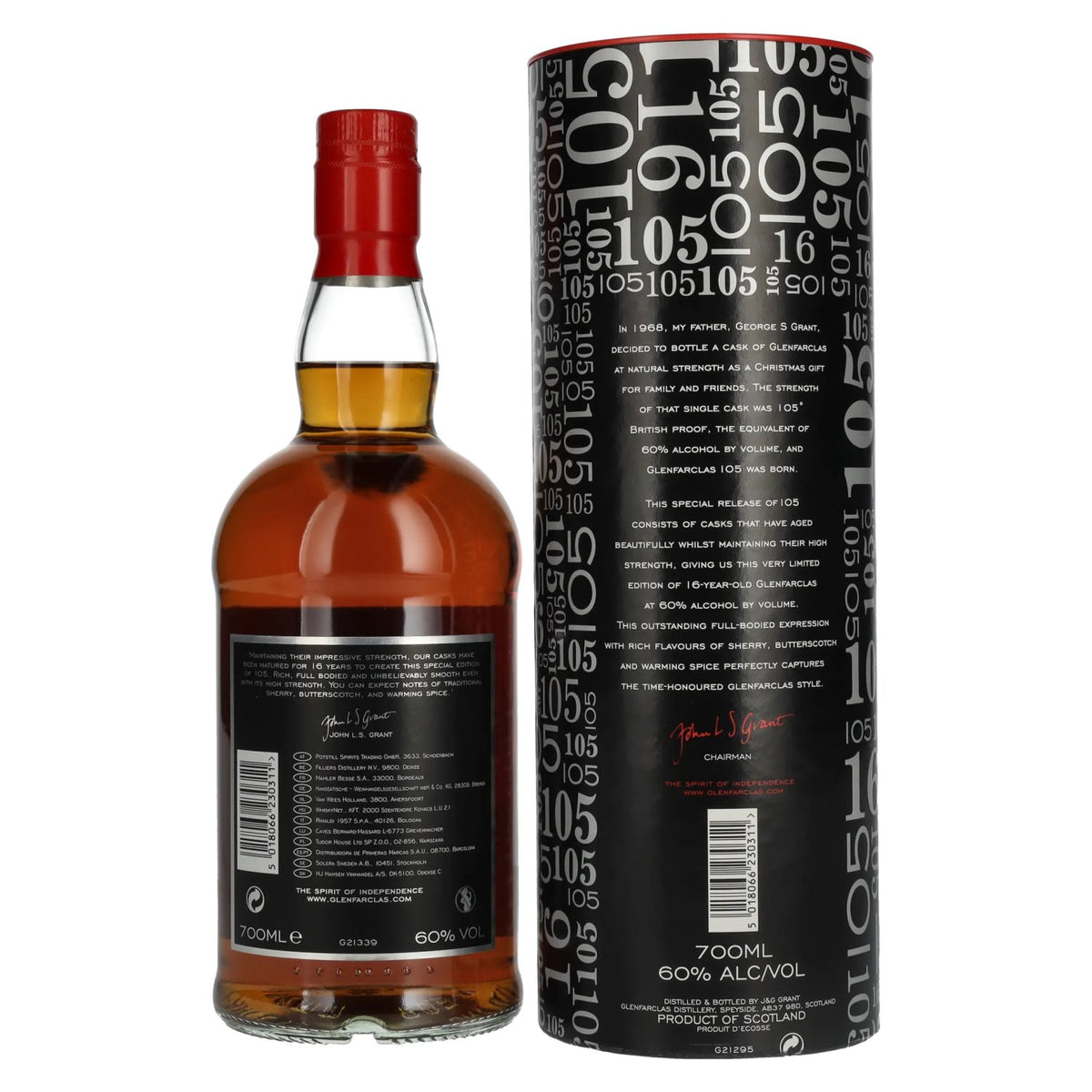 Glenfarclas 105 16 Years Old CASK STRENGTH Highland Single Malt 60% ABV 0.7l in a gift box