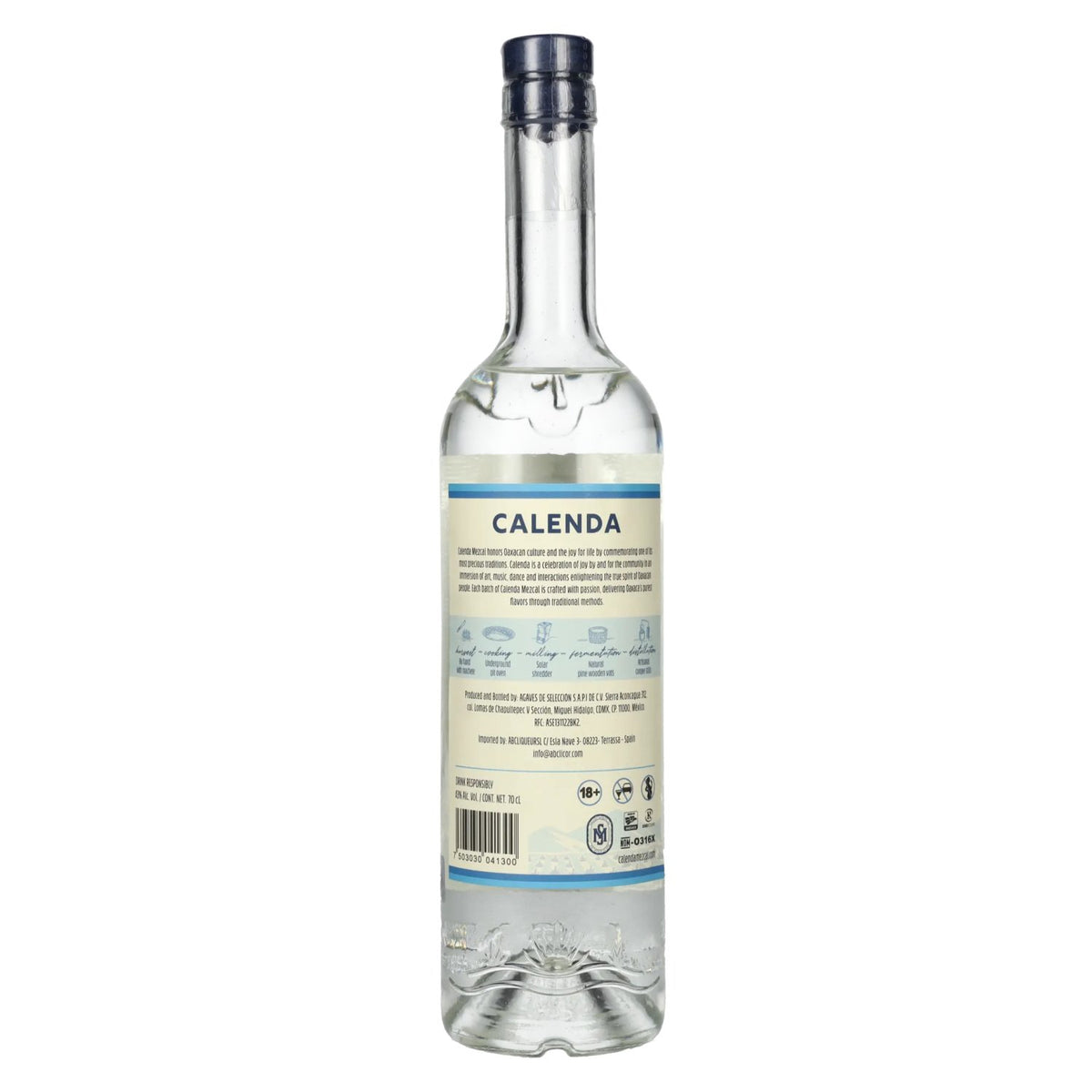 Mezcal Calenda 100 % agave AOP 43 % vol. 0,7 l