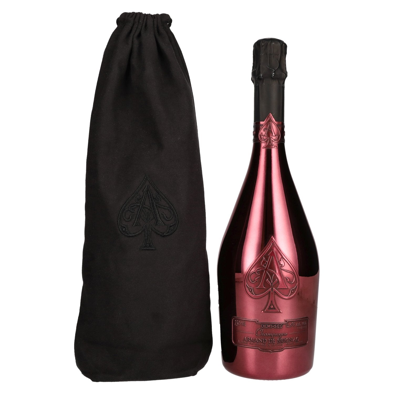 Armand de Brignac Champagne Demi-Sec 12,5% Vol. 0,75l im Leinenbeutel