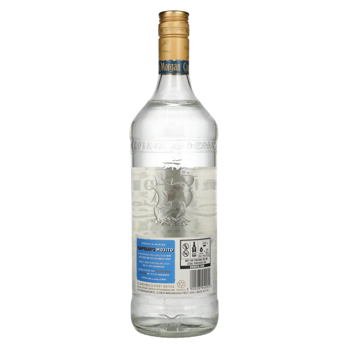 Captain Morgan White Rum 37,5% Vol. 1l