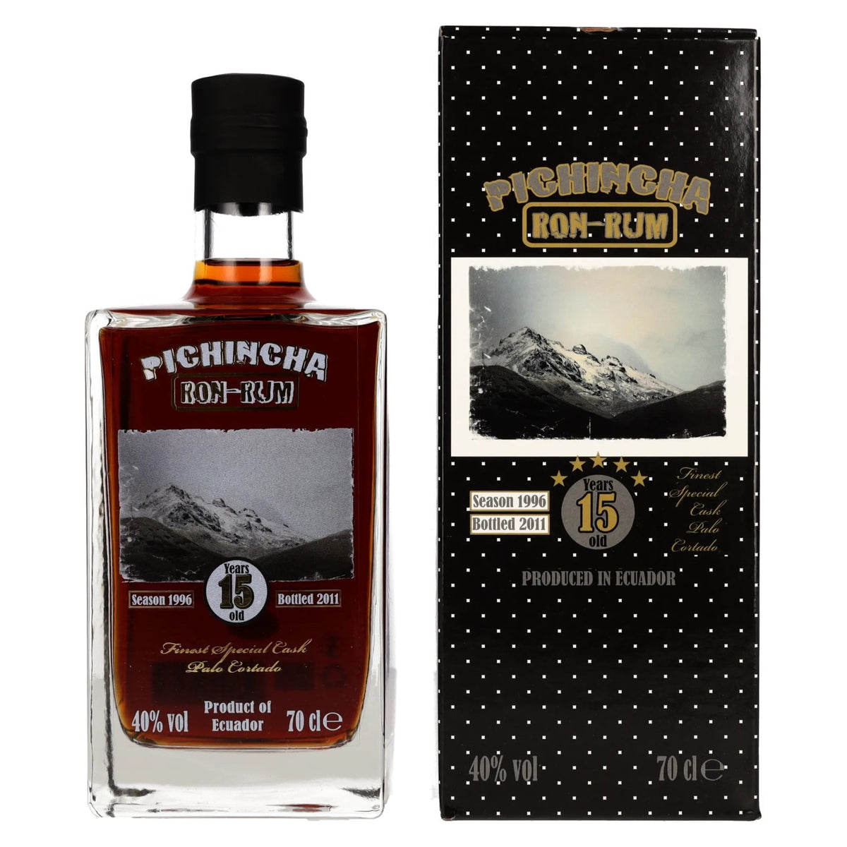 Rhum Pichincha 15 ans « Finest Special Cask Palo Cortado » 40 % vol., 0,7 l, dans un coffret cadeau