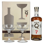 Don Q RESERVA Añejo 7 Años Puerto Rican Rum 40% Vol. 0.7 l in a gift box with 2 glasses