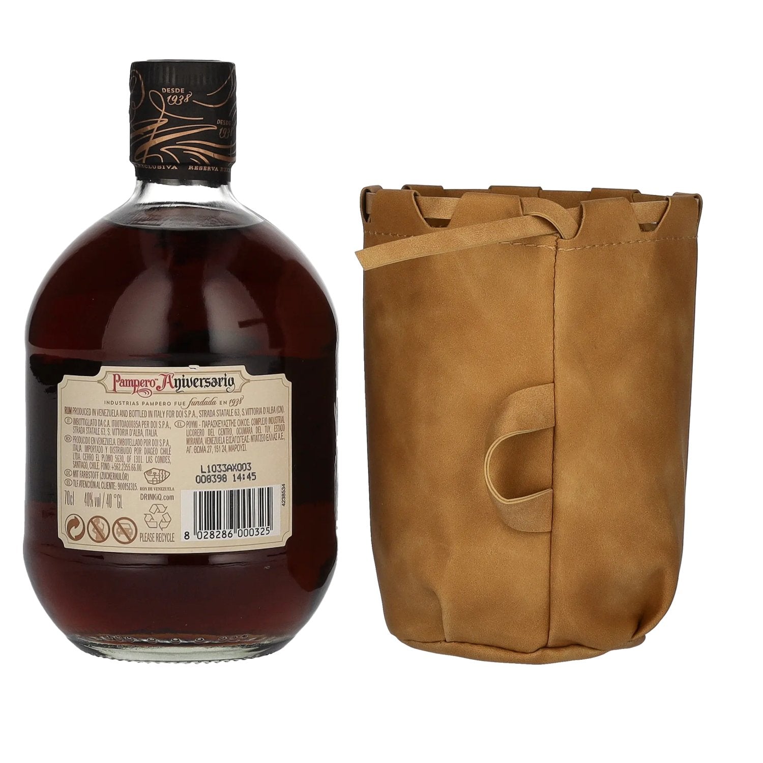 Pampero Aniversario Reserva Exclusiva Ron Extra Añejo 40% vol. 0,7l dans un étui en cuir