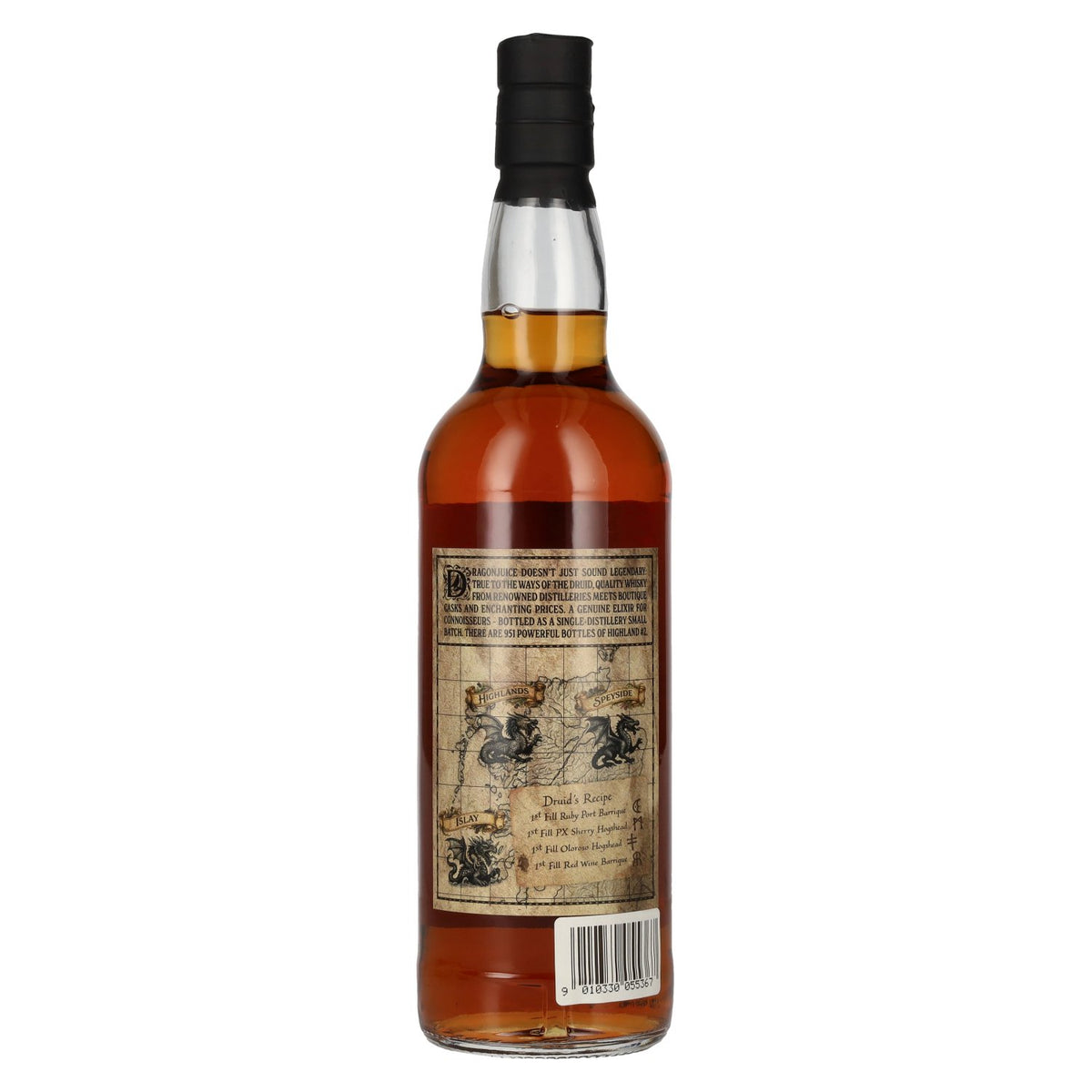 Whisky Druid 10 Years Old DRAGONJUICE Single Malt Scotch Whisky Batch #2 50.2% vol. 0.7l