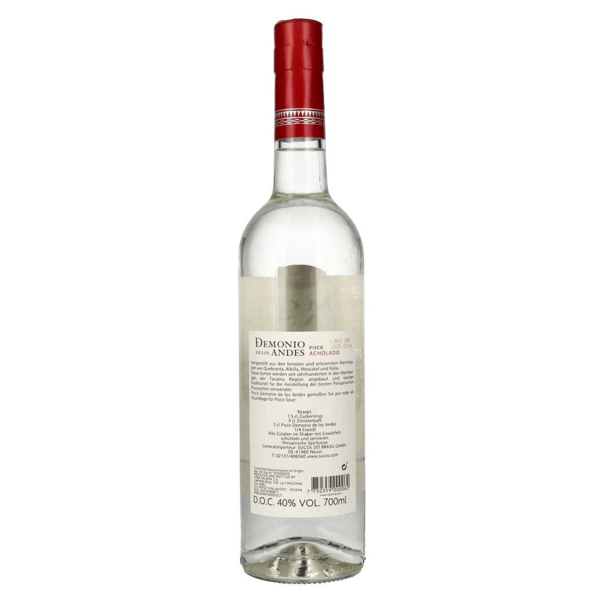 Tacama Demonio de los Andes ACHOLADO Pisco 40% vol. 0,7 l