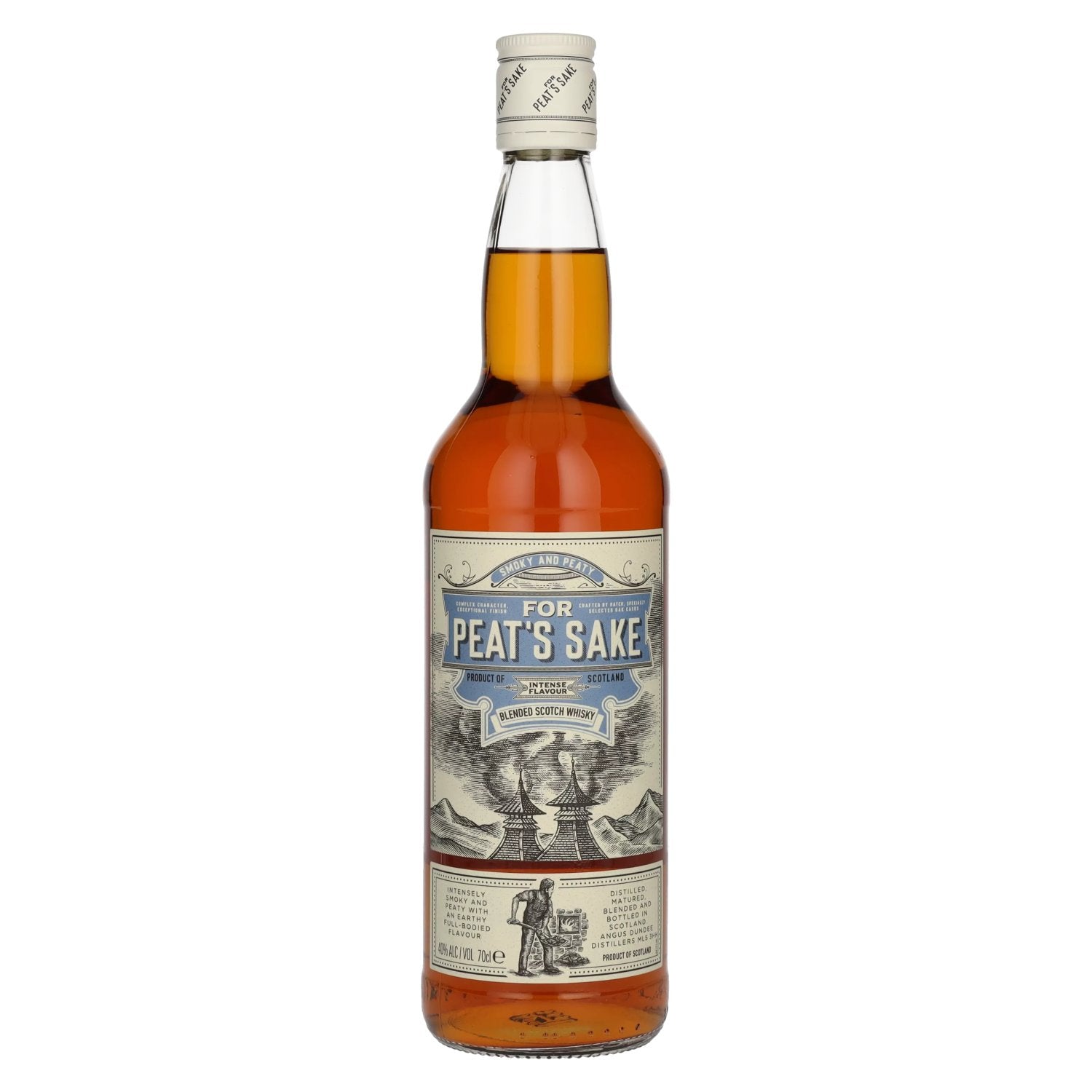 For Peat's Sake Smoky &amp; Peaty Blended Scotch Whisky 40% Vol. 0,7l