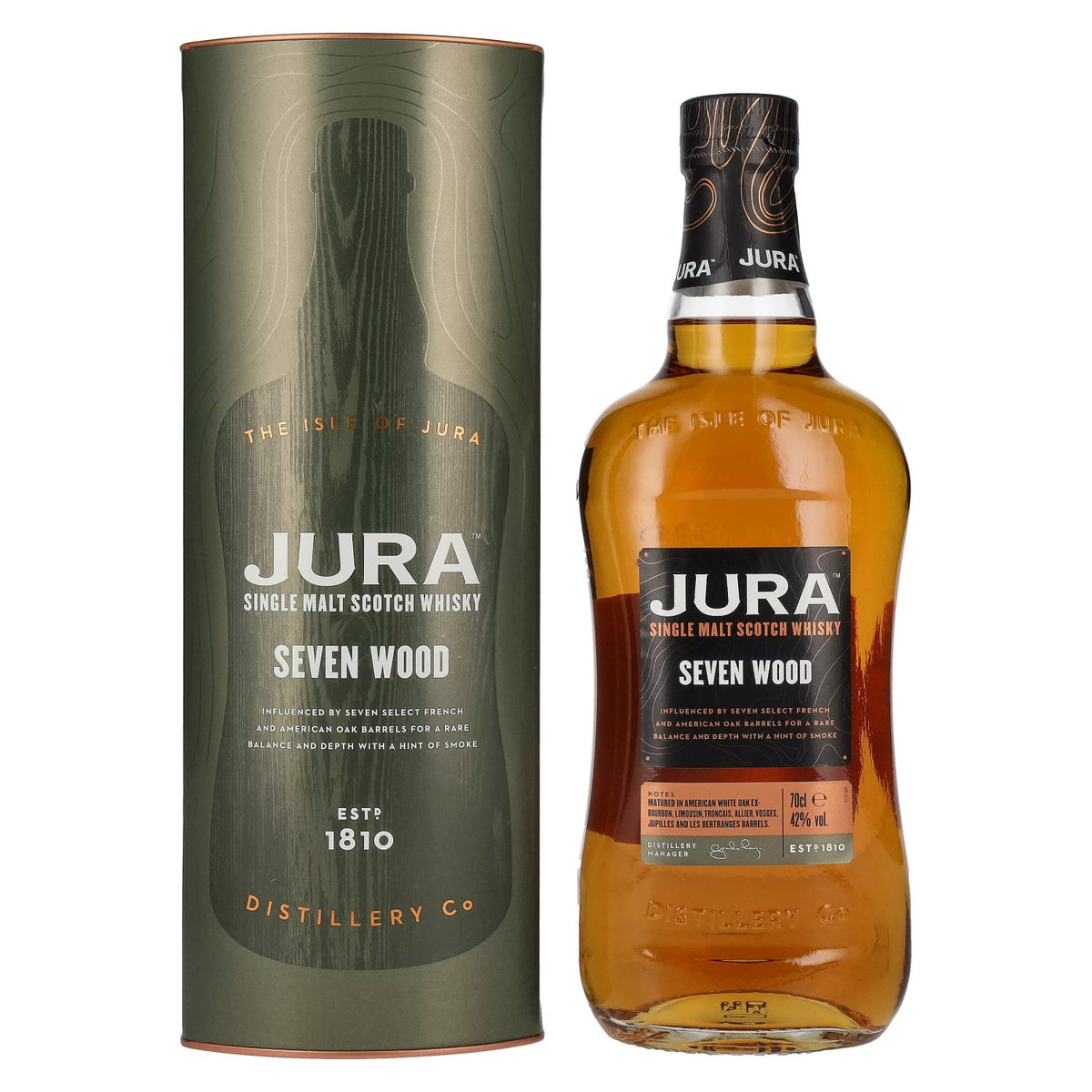 Jura SEVEN WOOD Single Malt Scotch Whisky 42% Vol. 0,7l in Geschenkbox