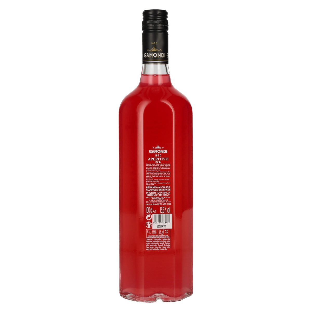 Gamondi Aperitivo Pink Citrus 13.5% ABV 1 litre