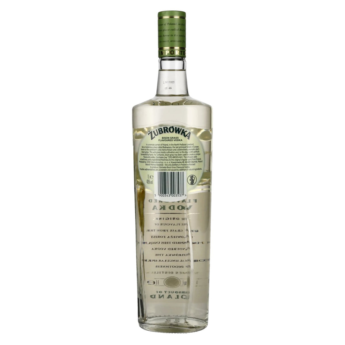 Zubrowka BISON GRASS Flavoured Vodka 40% vol. 1 litre