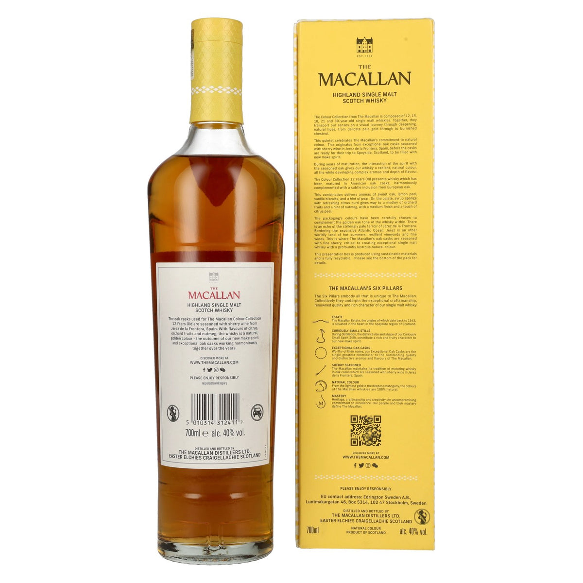 The Macallan 12 Years Old Colour Collection 40% Vol. 0,7l in Geschenkbox