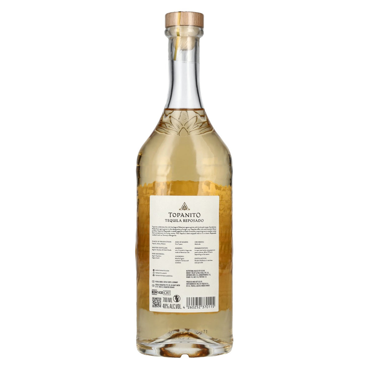 Topanito Reposado Tequila 100% Agave Azul 40% vol. 0,7 l