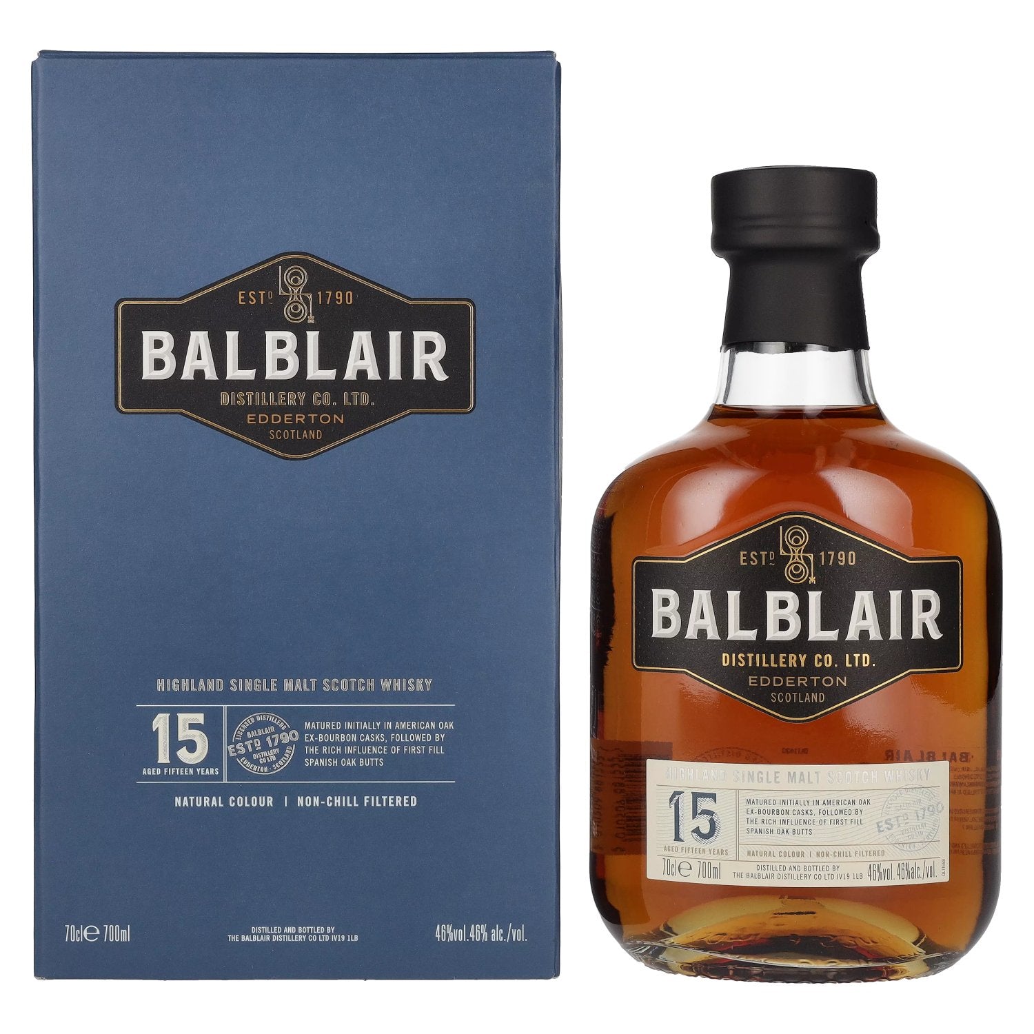 Balblair 15 Years Old Highland Single Malt 46% Vol. 0,7l in Geschenkbox