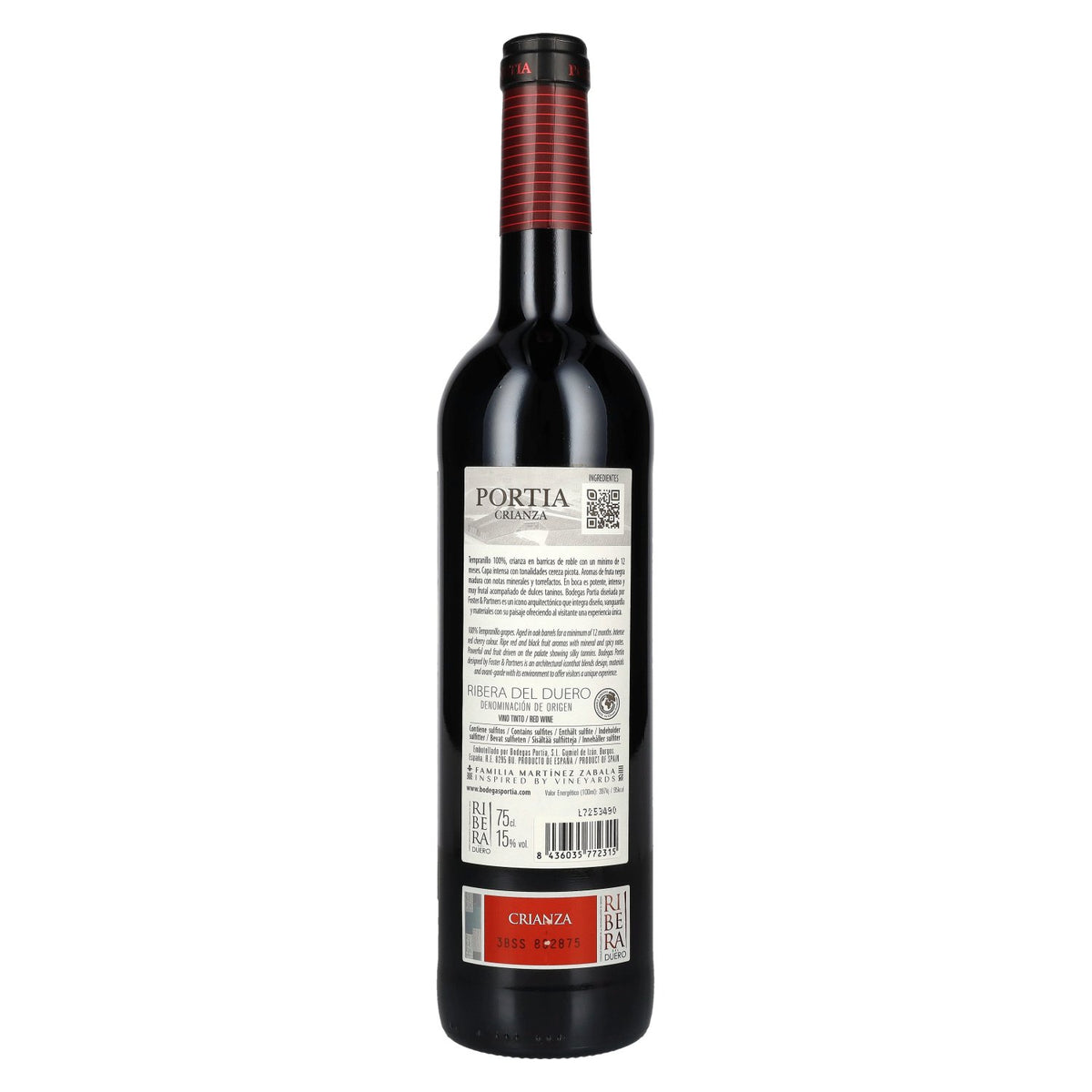 Portia Crianza Ribera del Duero 2023 15 % vol. 0,75 l