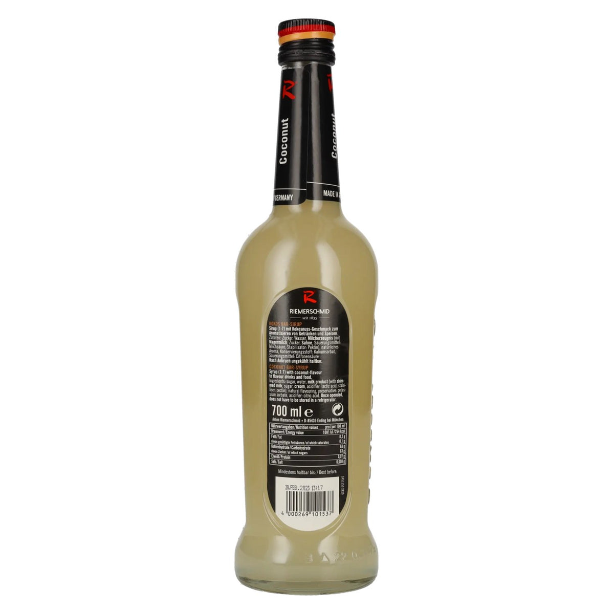 Riemerschmid Bar-Sirup Kokos Coconut 0,7l