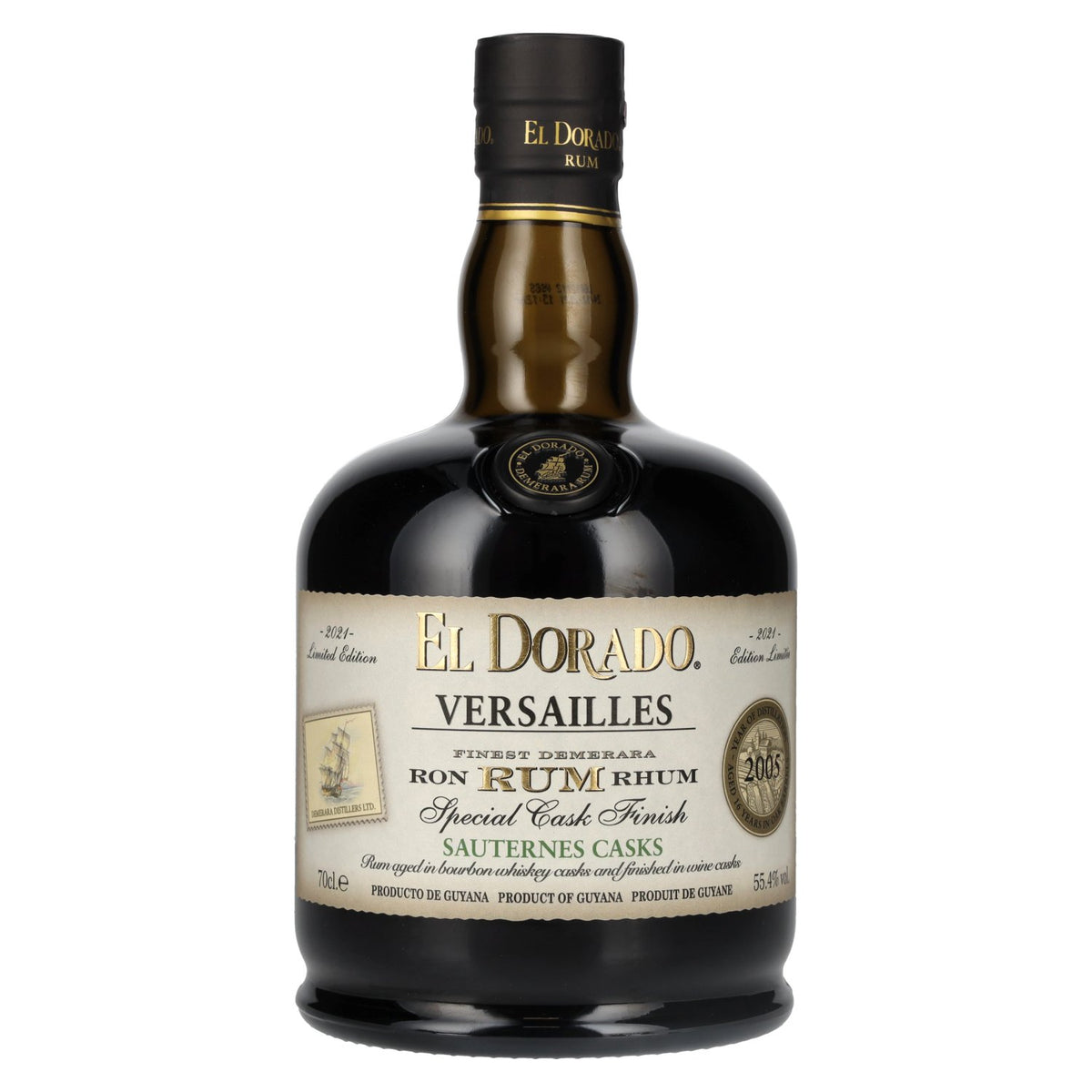 El Dorado Rum VERSAILLES Special Sauternes Casks 2005 55,4% vol. 0,7 l
