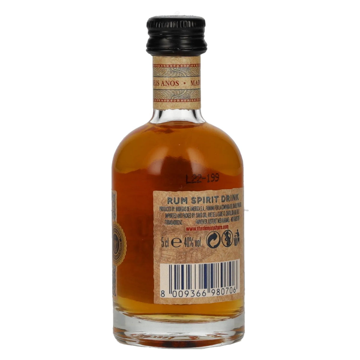 The Demon's Share 6 Years Old Spirit Drink 40% Vol. 0,05l