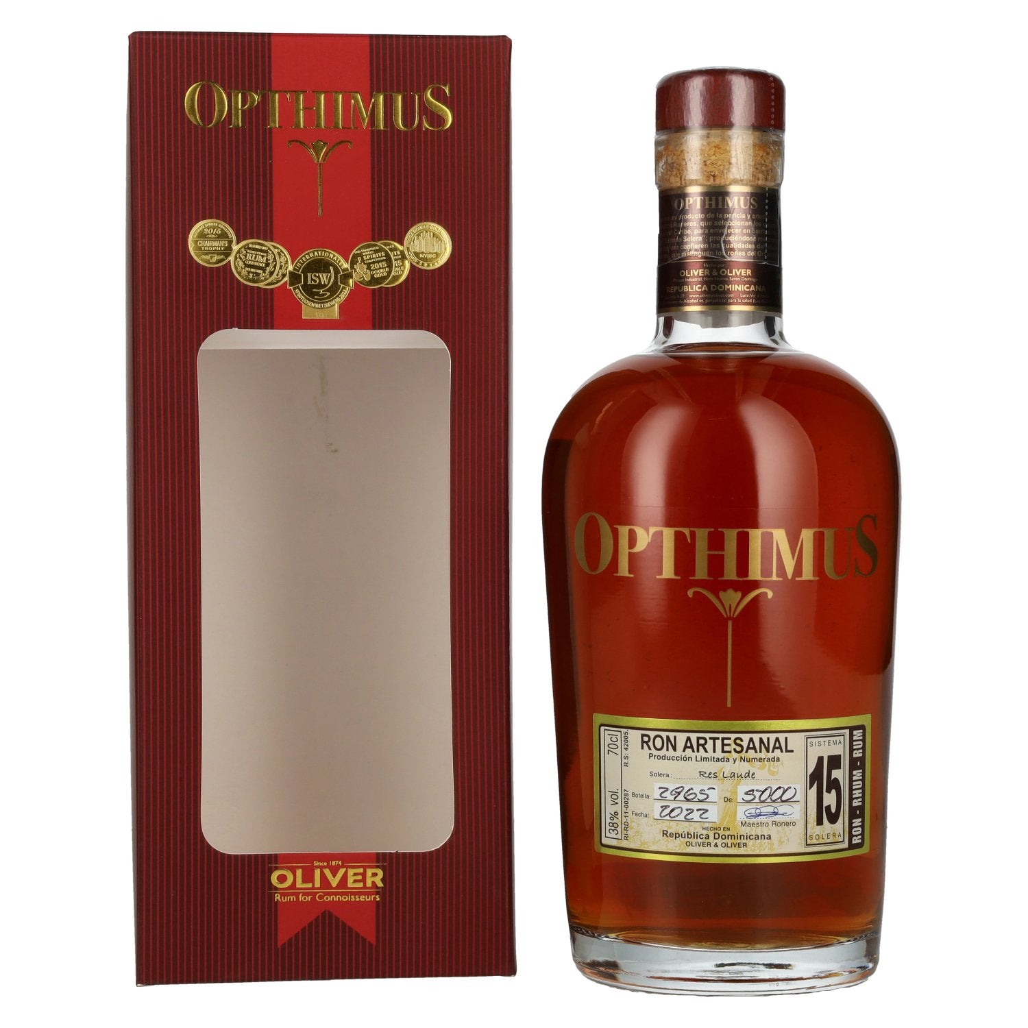 Opthimus 15 Sistema Solera Res Laude 38% Vol. 0,7l in gift box