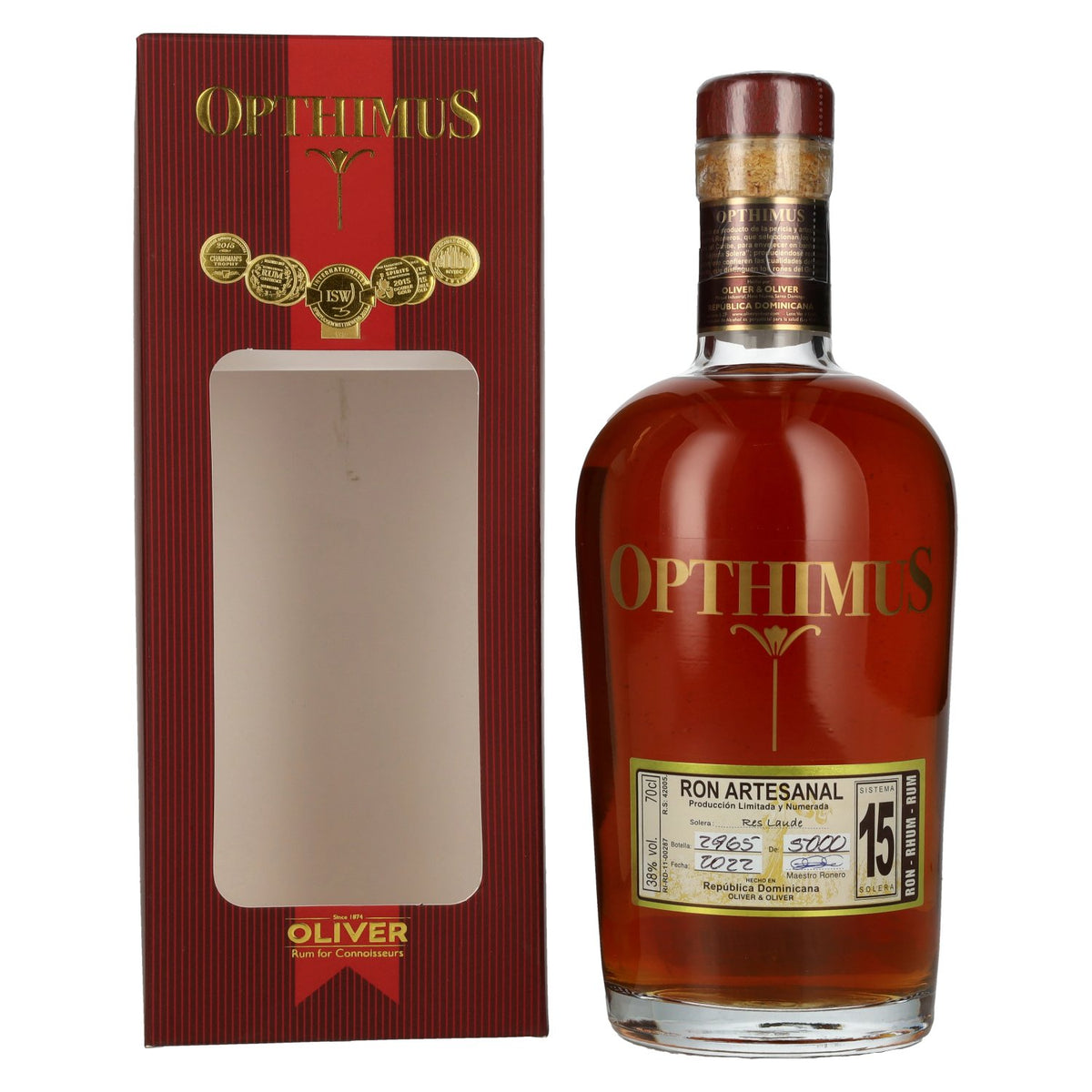 Opthimus 15 Sistema Solera Res Laude 38% Vol. 0,7l in Geschenkbox