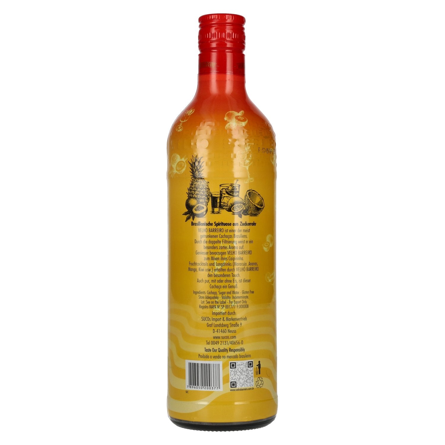 Velho Barreiro Cachaça Special Edition Silver 39% Vol. 0,7l