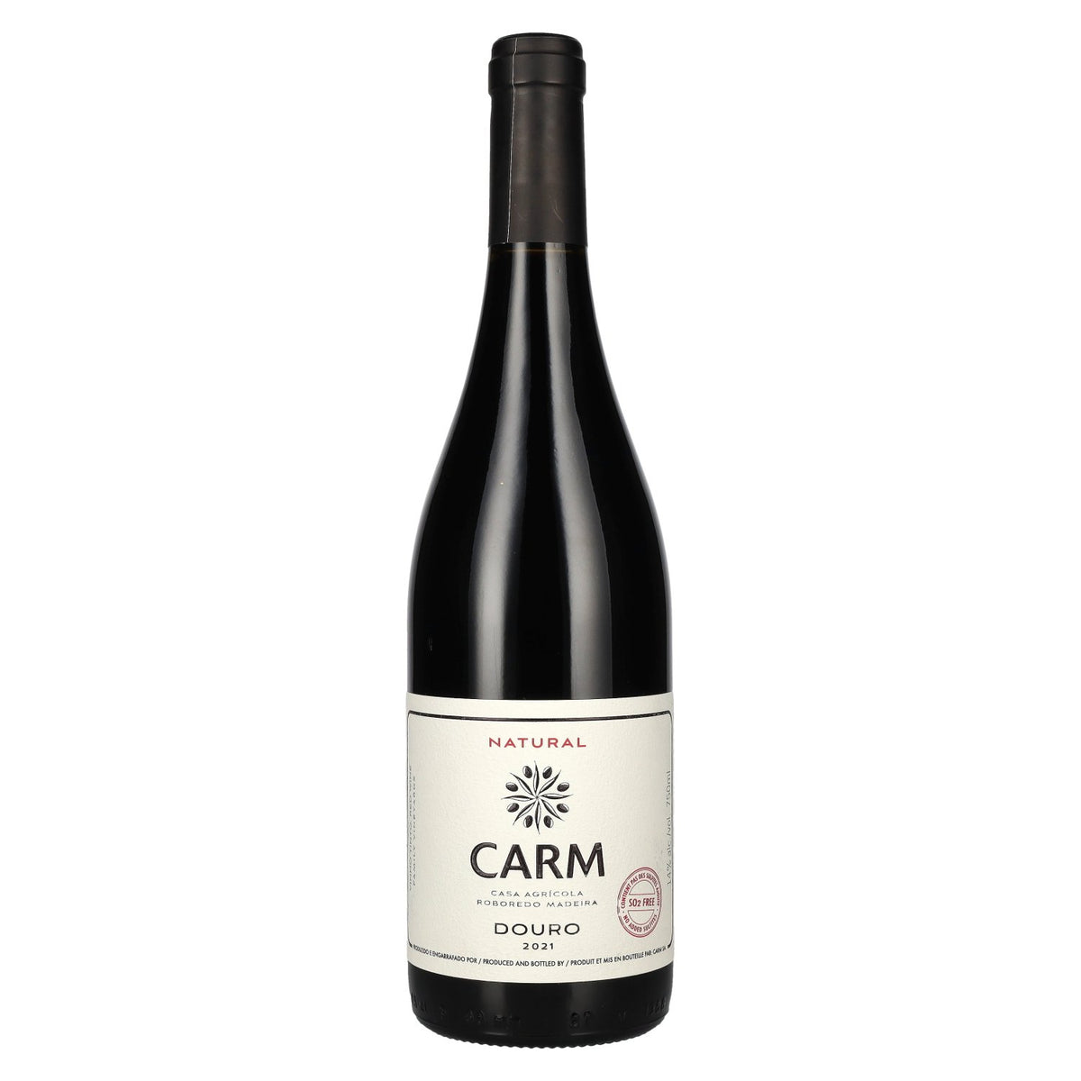 CARM Natural Touriga Nacional Organic Red DOP Douro 2021 14% ABV 0.75 l