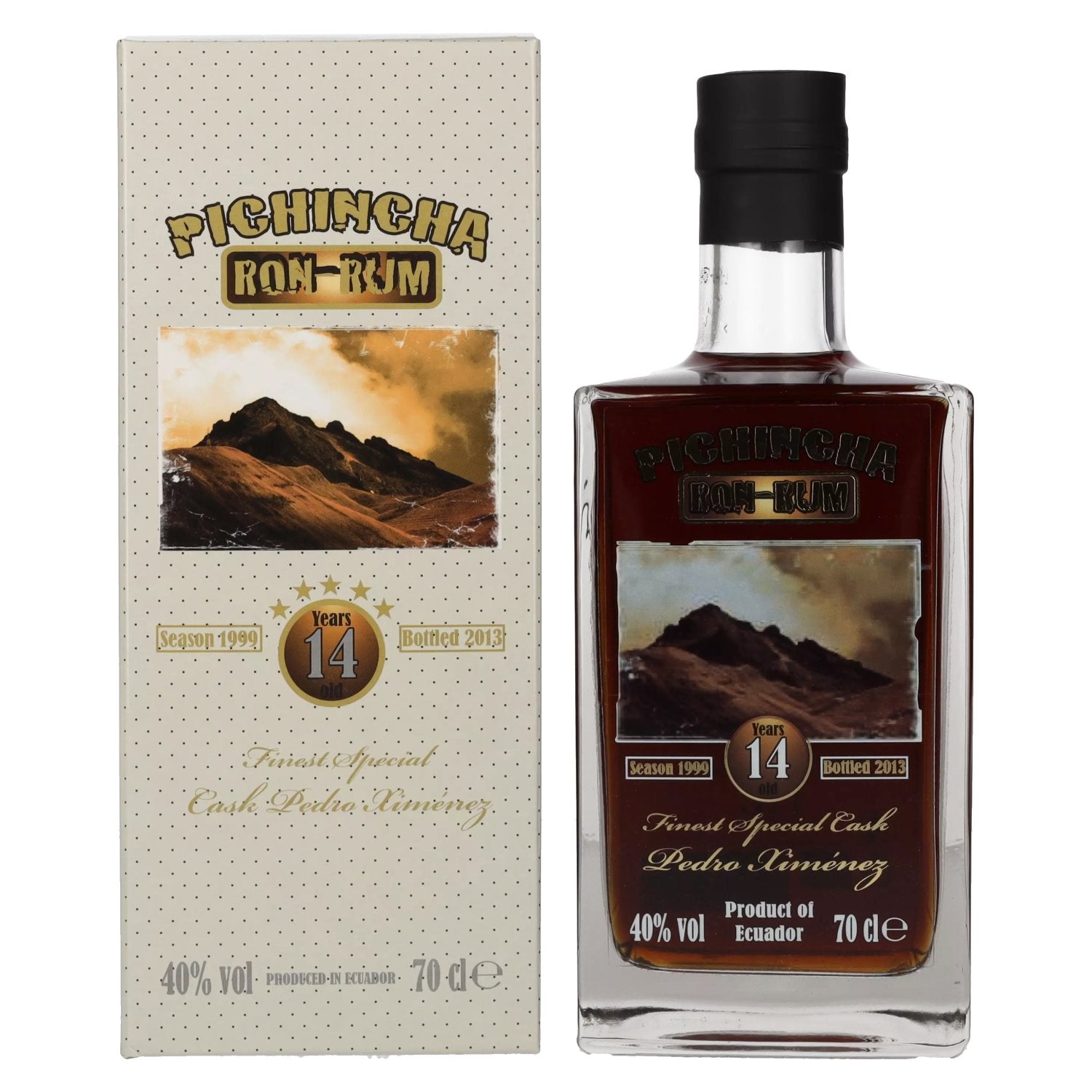 Pichincha Rum 14 Years Finest Special Cask Pedro Ximénez 40% Vol. 0,7l en coffret cadeau