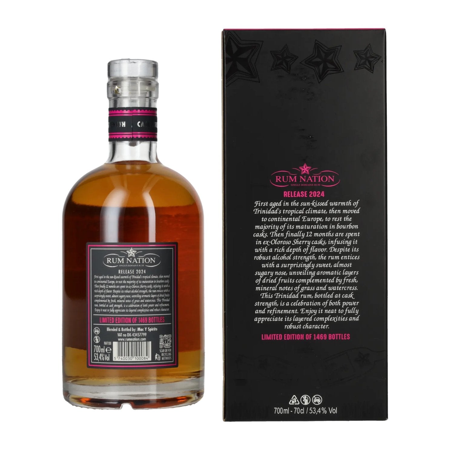 Rum Nation 12 Years Old Trinidad Rum Cask Strength Limited Edition 2024 53,4% Vol. 0,7l in Geschenkbox