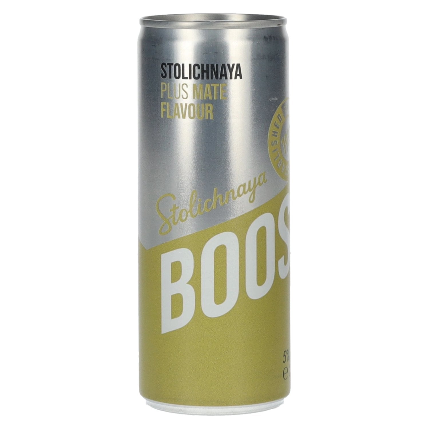 Stolichnaya Boost Plus MATE Flavour 5% Vol. 0,25l can deposit