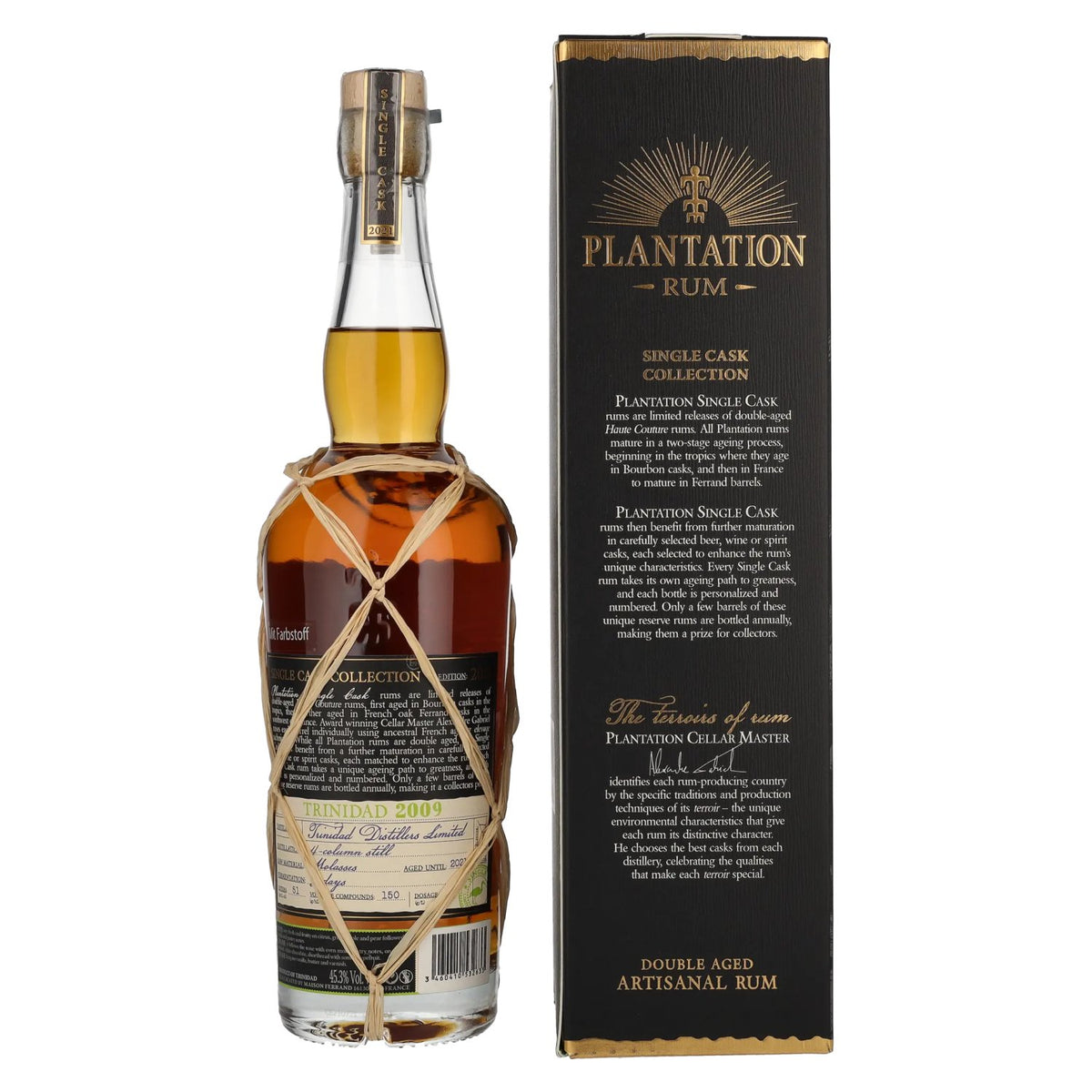 Plantation Rum Trinidad 2009 Beer Maturation Edition 2021 45,3% vol. 0,7 l in geschenkverpakking
