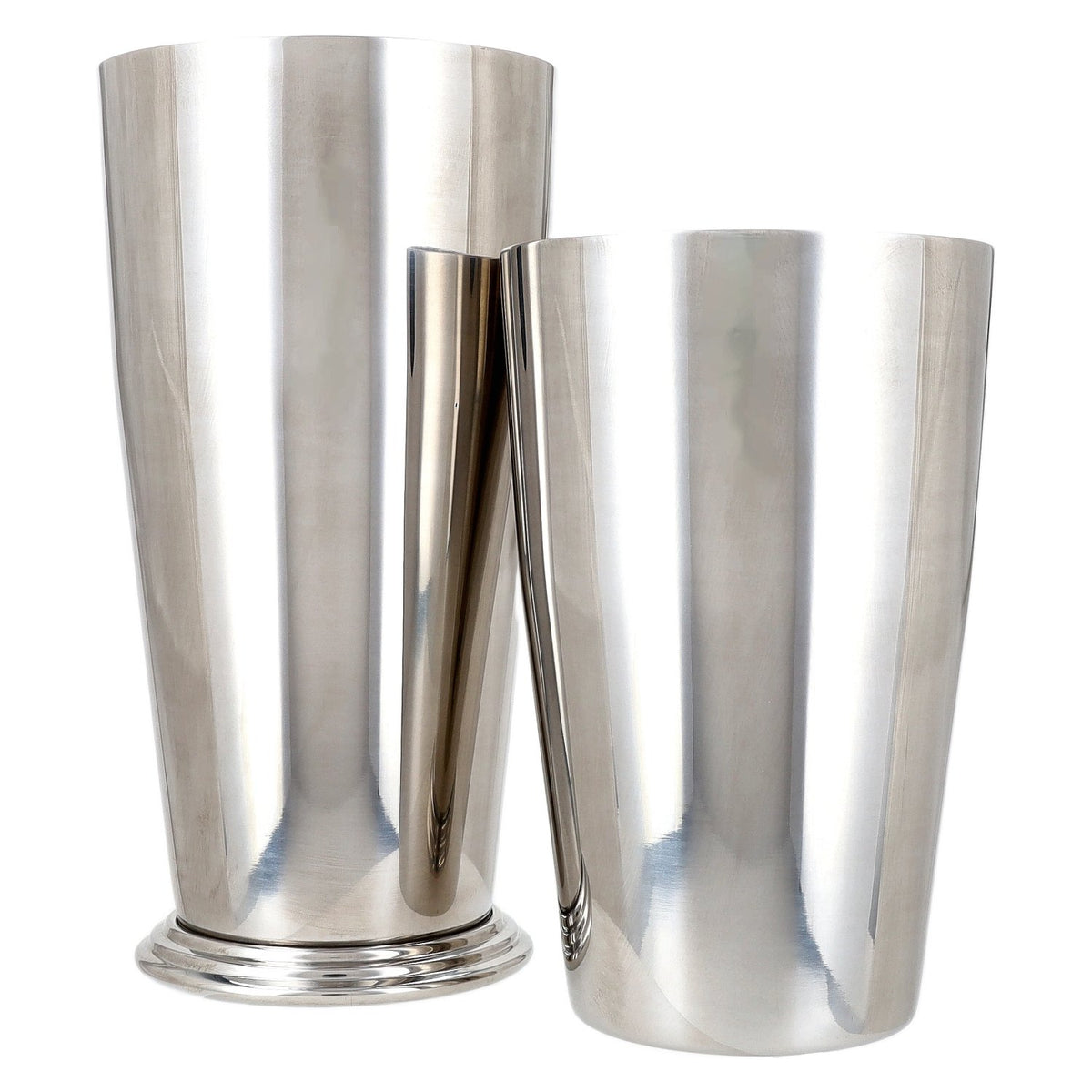 Cocktailshaker met roestvrijstalen beker en getrapte bodem