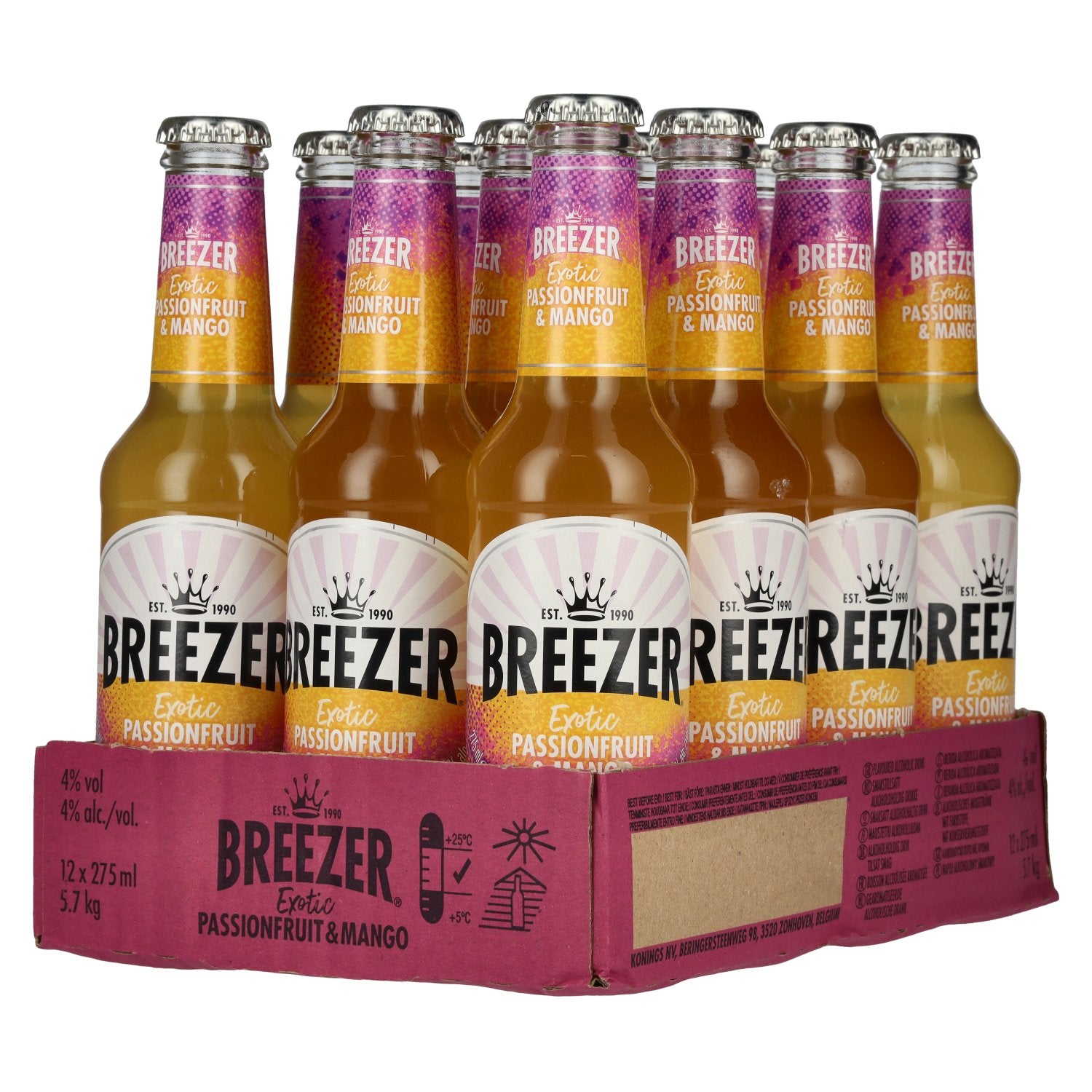 Bacardi Breezer Exotic Passionfruit & Mango 4% Vol. 12x0,275l