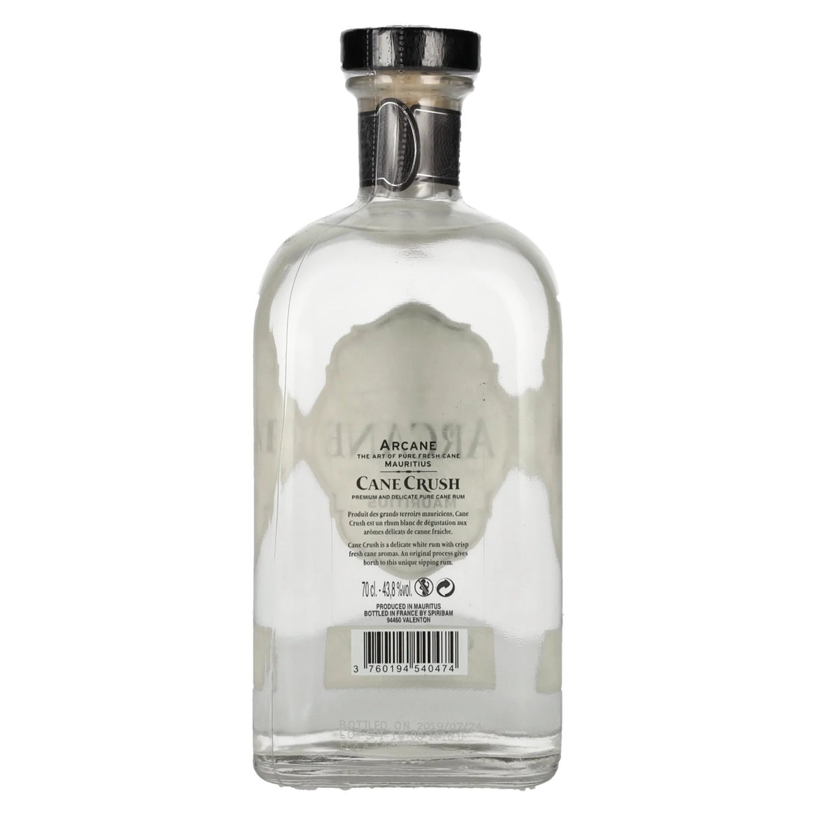 Arcane CANE CRUSH Premium White Rum 43.8% ABV 0.7l