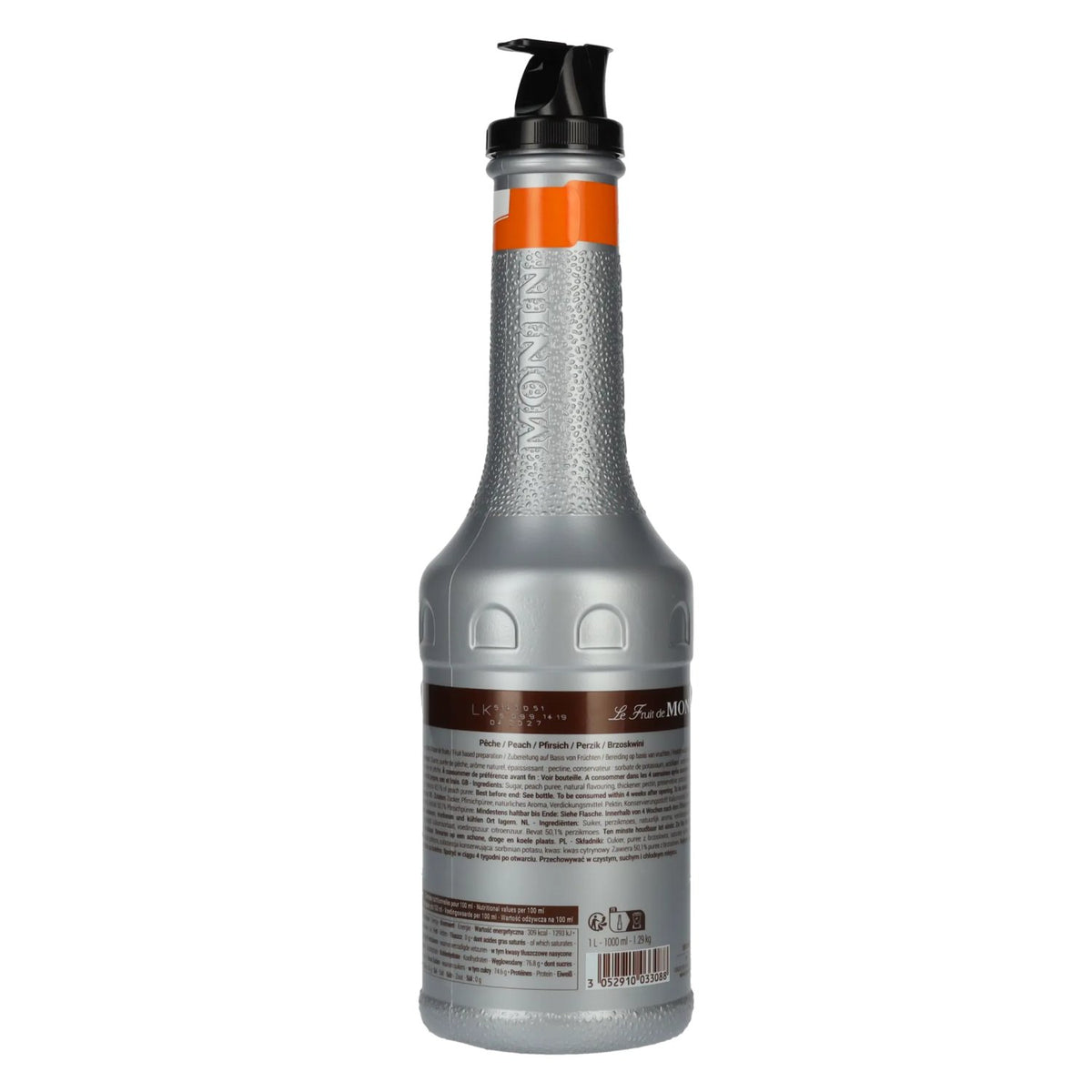 Monin Peach Fruit Purée 1l PET