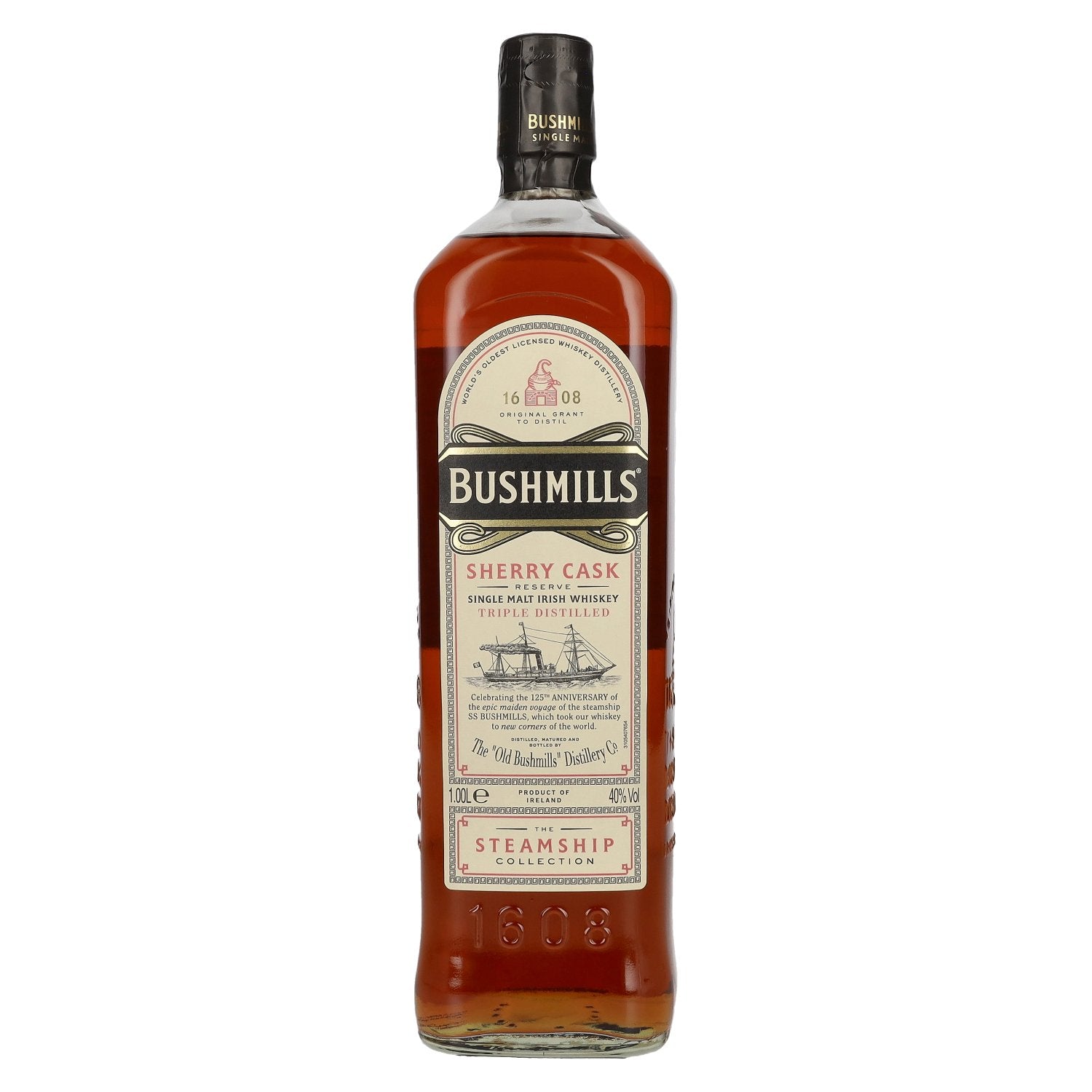 Bushmills SHERRY CASK Reserve The Steamship Collection 40% vol. 1 litre
