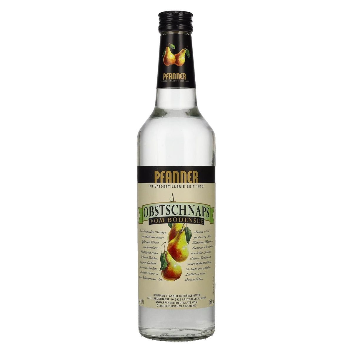 Pfanner Fruit Schnapps from Lake Constance, 35% vol., 0.7 l