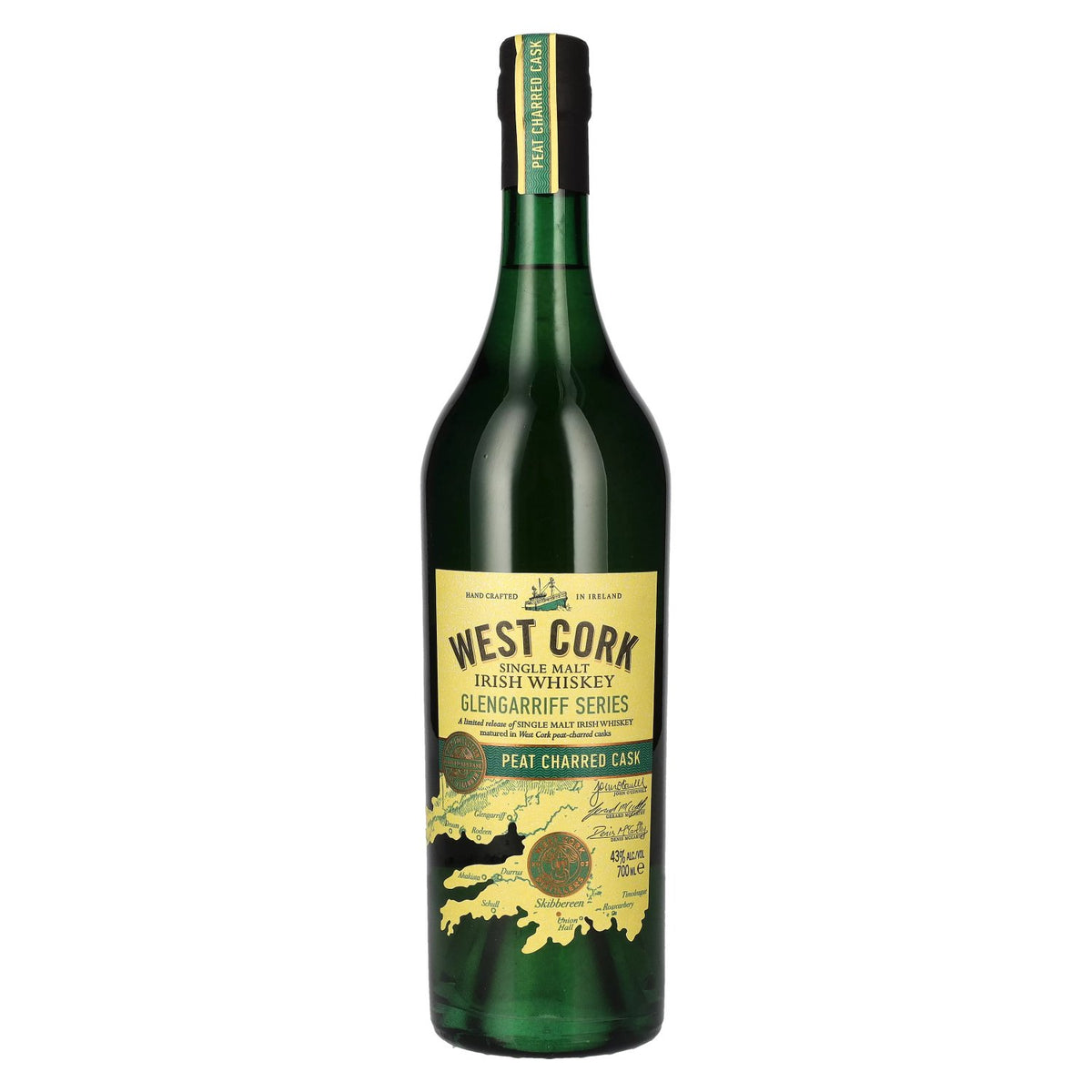 West Cork Glengarriff Series PEAT CHARRED CASK Irish Whiskey single malt 43 % vol. 0,7 l