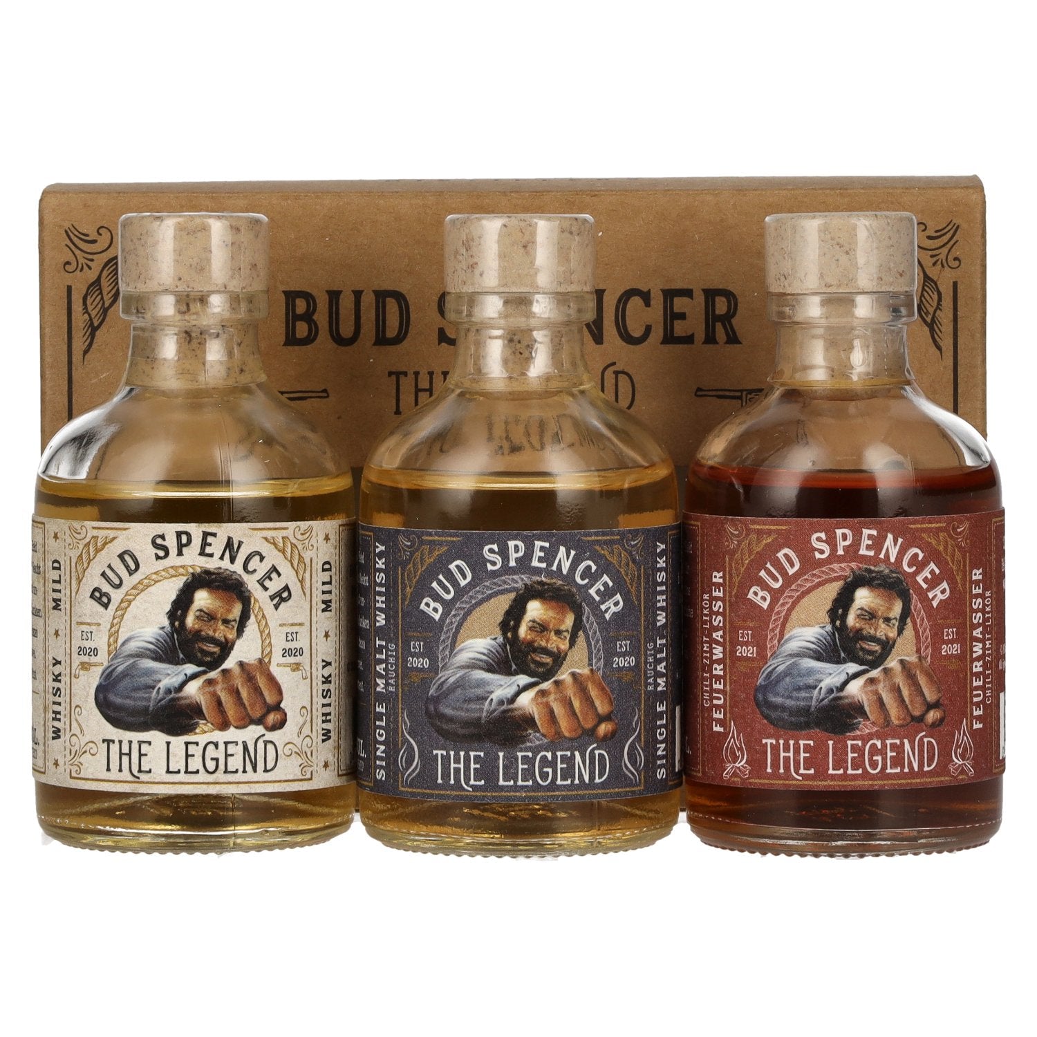 Bud Spencer THE LEGEND Miniset 42,7% Vol. 3x0,05l in gift box