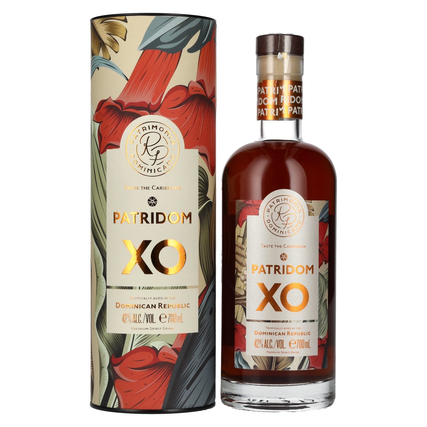 Patridom XO gedistilleerde drank 42% Vol. 0,7l in geschenkverpakking
