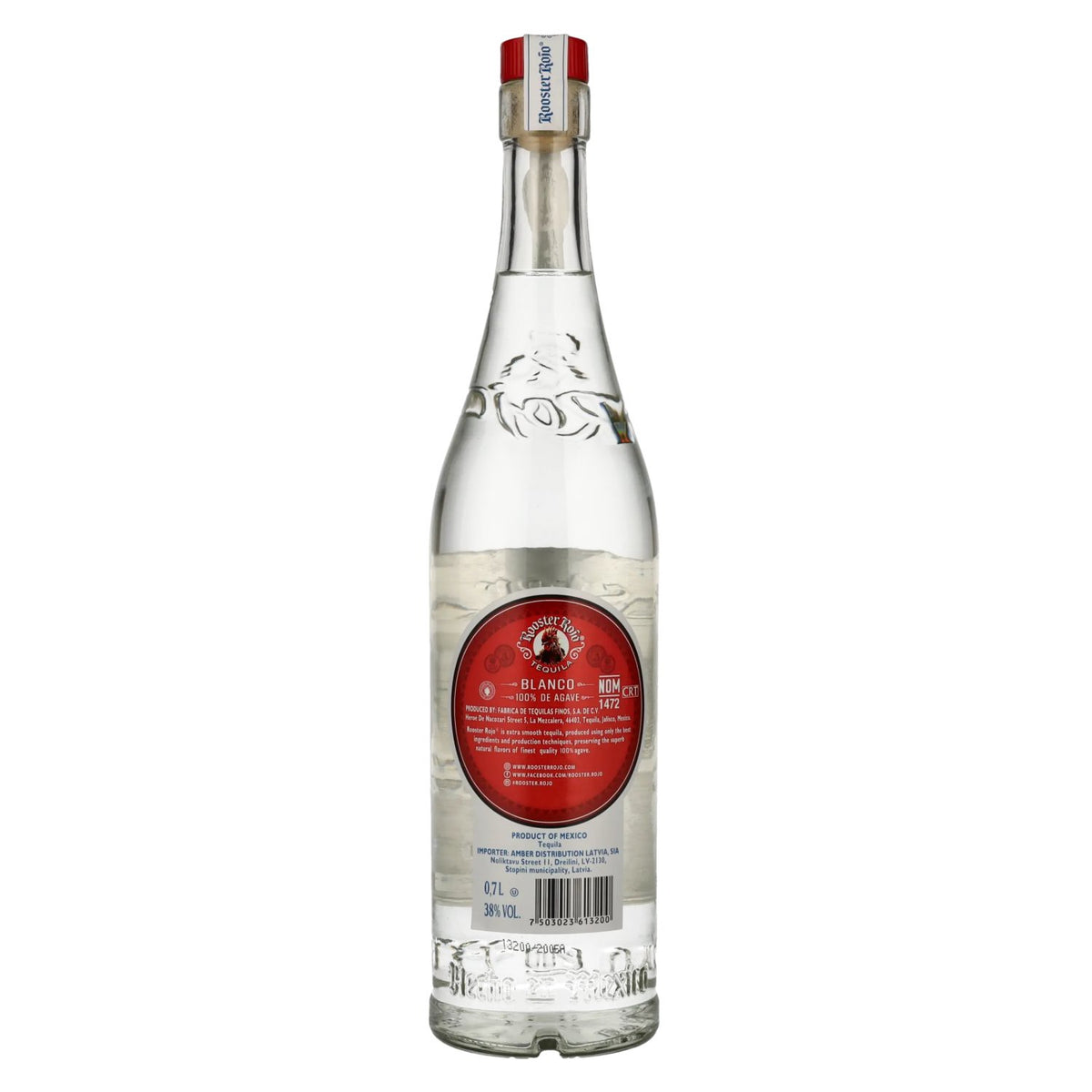 Rooster Rojo BLANCO Tequila 100% agave 38% vol. 0,7 l