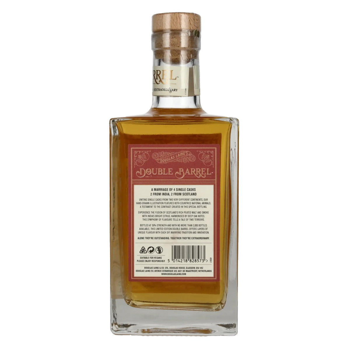 Douglas Laing DOUBLE BARREL India & Scotland Blended Malt Whisky 50% Vol. 0,7l