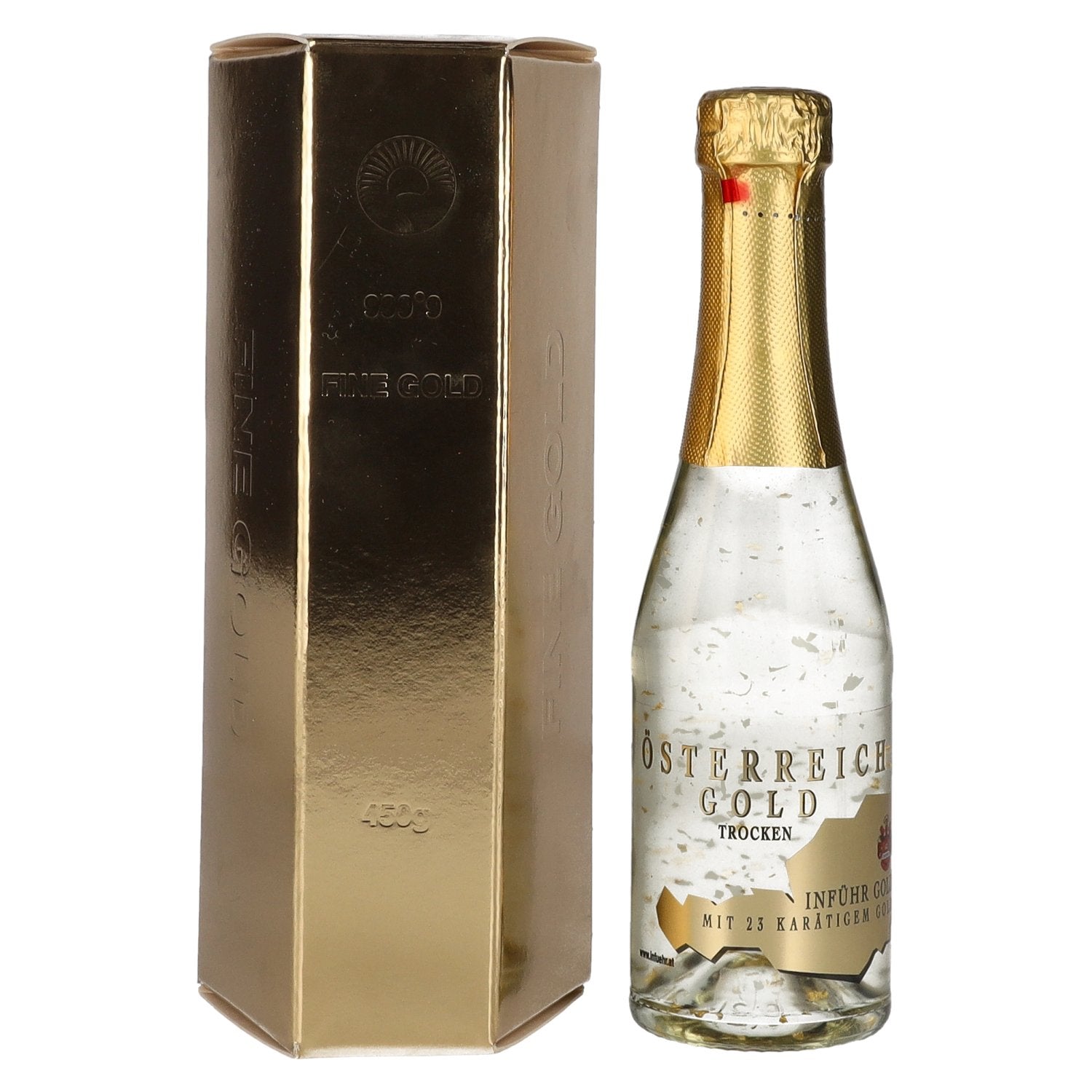 Austria Gold - with 23 carat gold leaf 9.5% vol. 0.2l in gift box